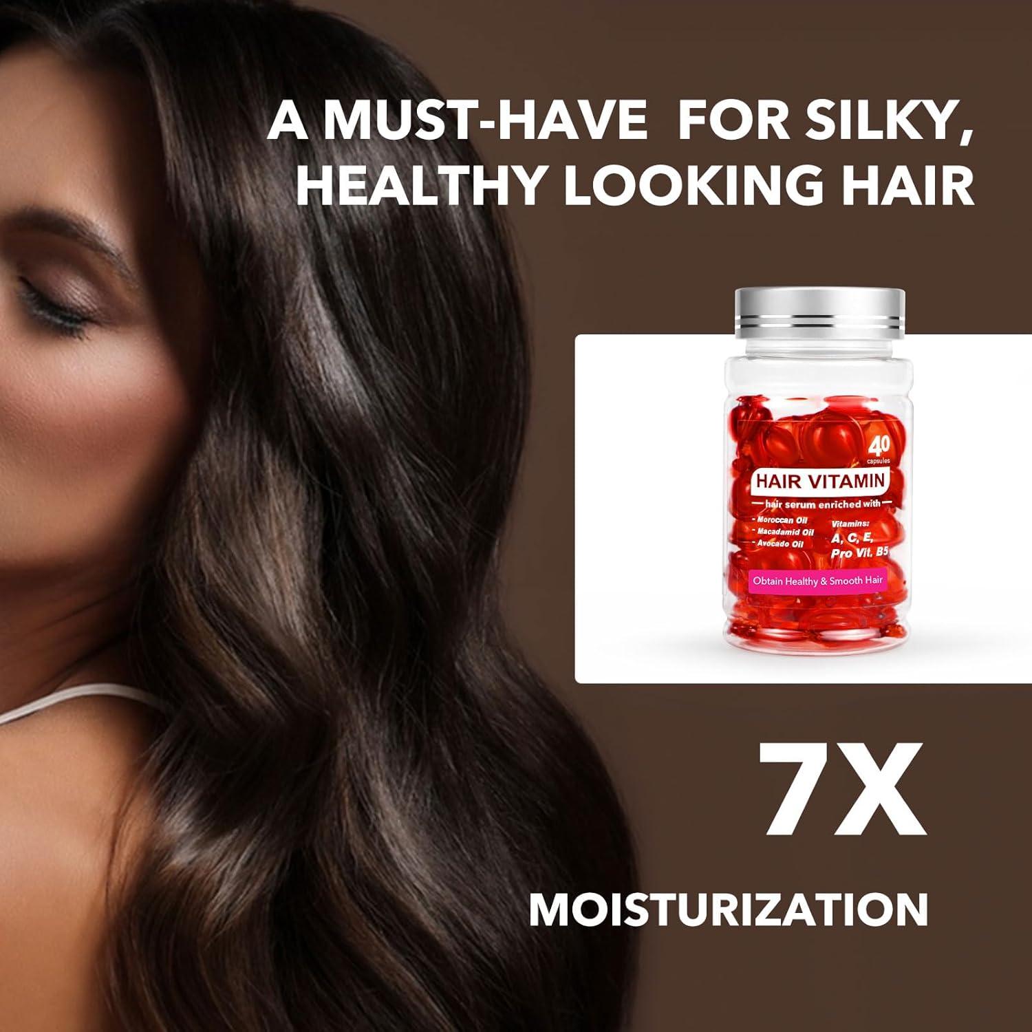 Suero de Vitamina E para Cabello Zenbora - 40 Cápsulas Hidratantes