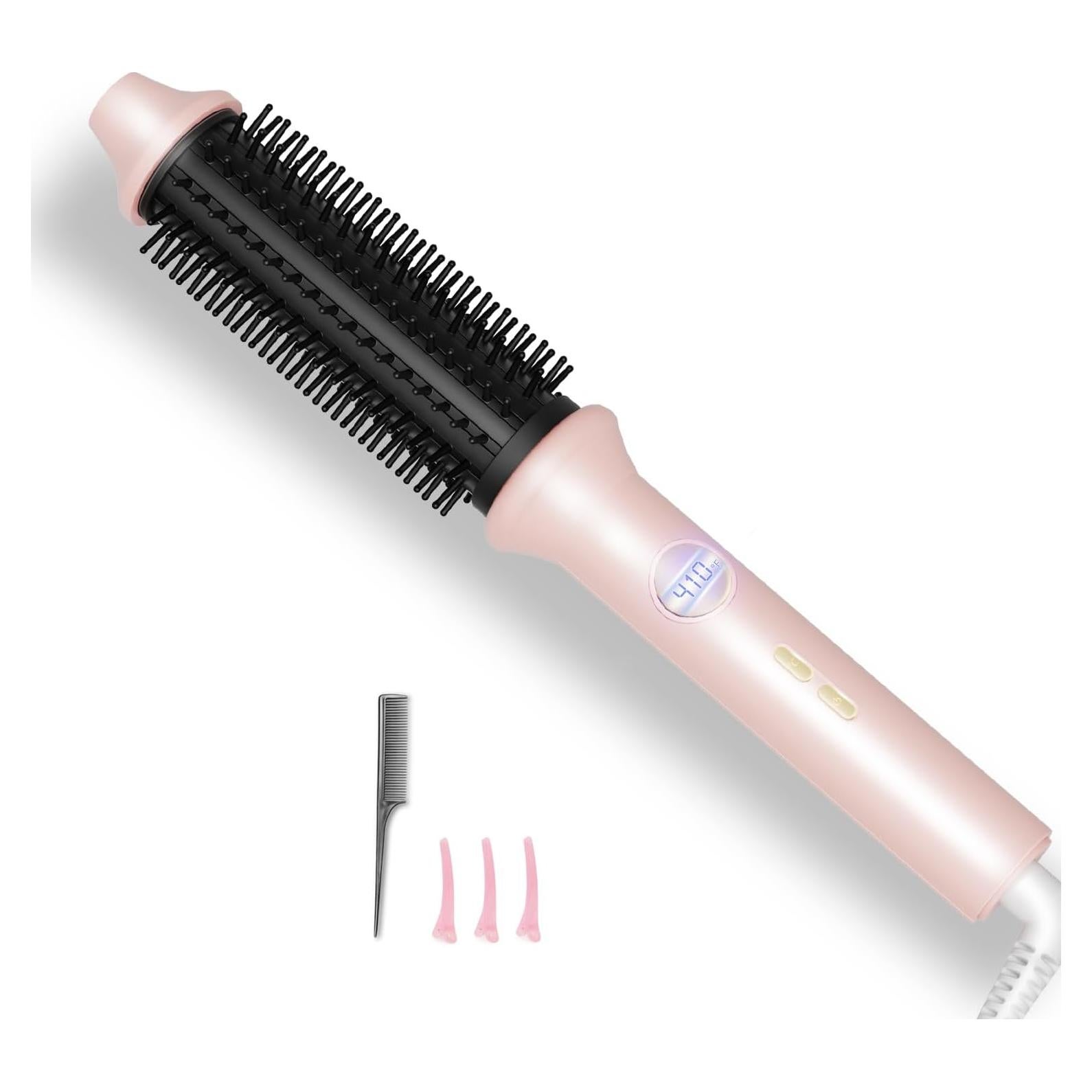 Cepillo Térmico Avvnee 1.26" Rosa - 10 Temperaturas, Antifrizz