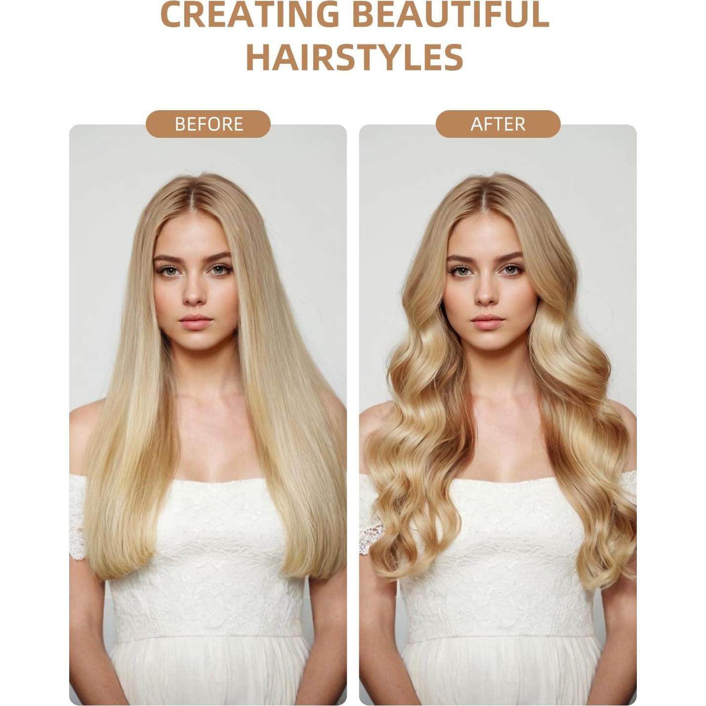 Cepillo Térmico Avvnee 1.26" Rosa - 10 Temperaturas, Antifrizz