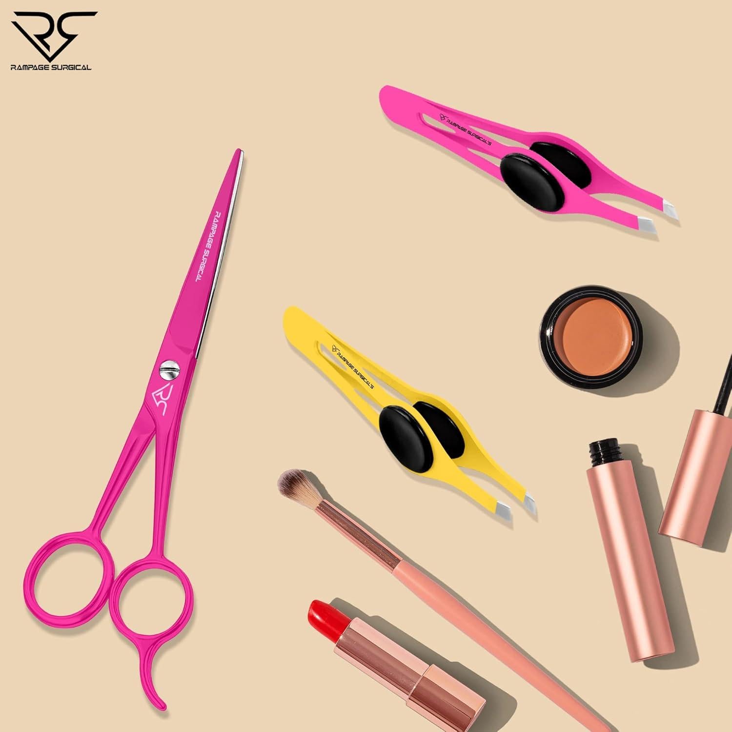 Pinzas de Cejas Profesionales Rampage Surgical Set 2 y 3 Pcs