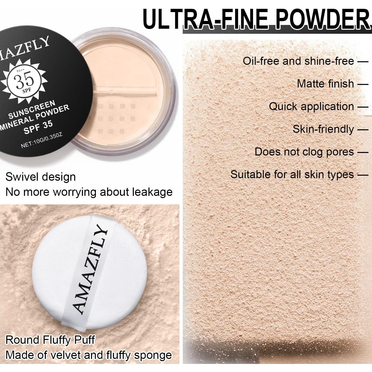 Polvo Fijador Mineral Scarman SPF 35 40.8g Translúcido