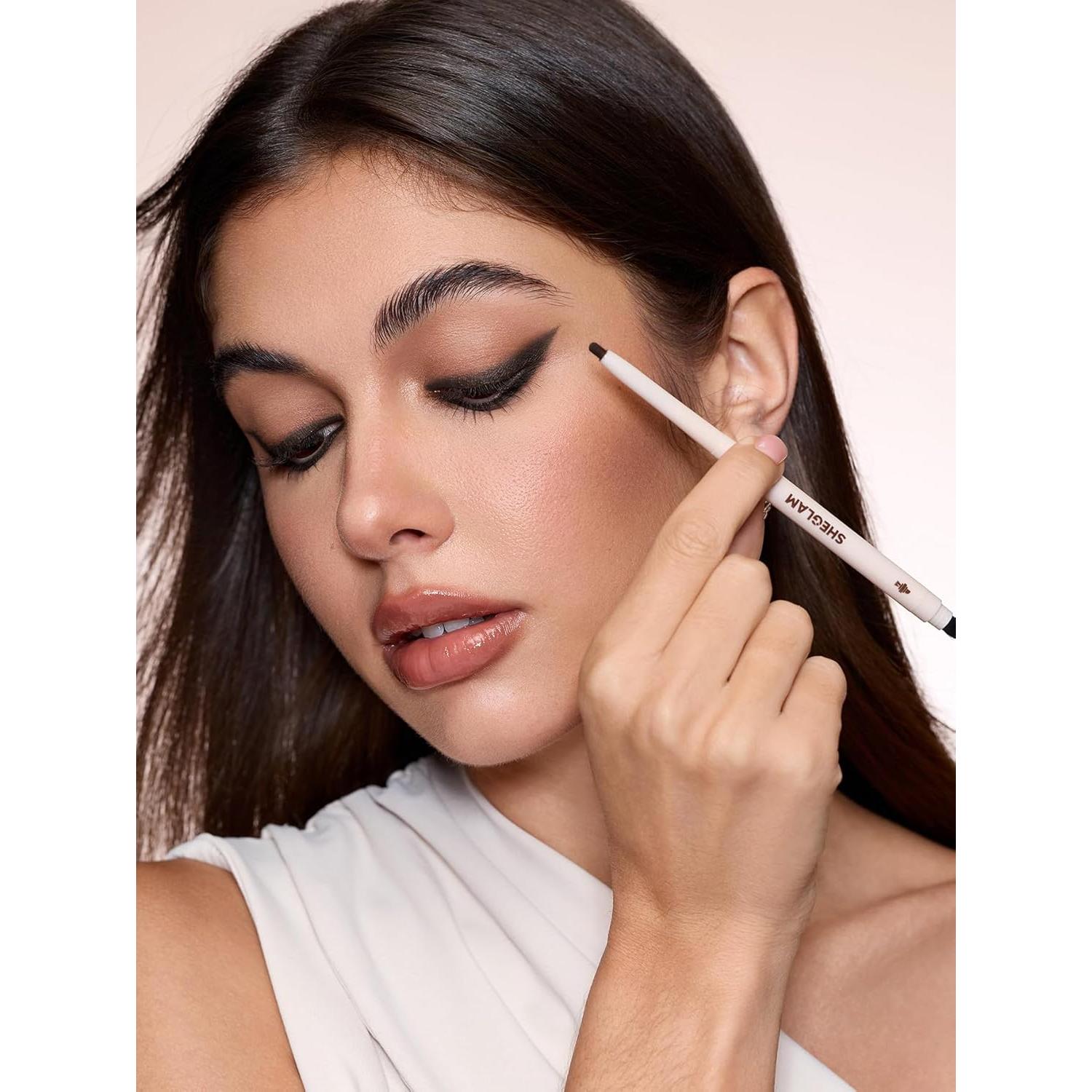 Eyeliner Gel SHEGLAM Impermeable Negro 14cm - Larga Duración