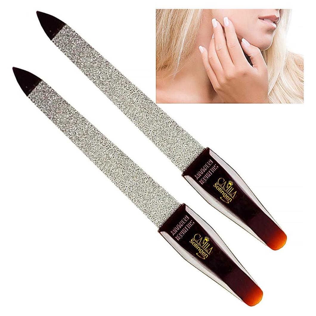 Lima de Uñas de Metal Camila Solingen CS16 8.89 cm Doble Cara
