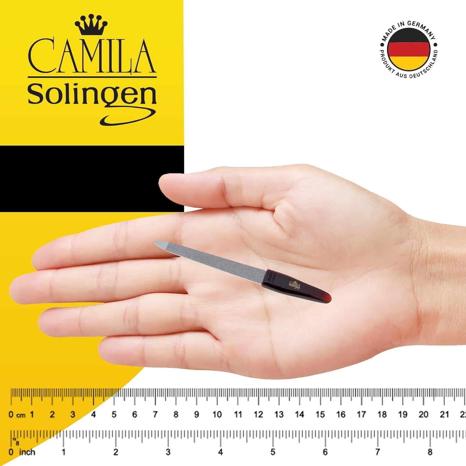 Lima de Uñas de Metal Camila Solingen CS16 8.89 cm Doble Cara