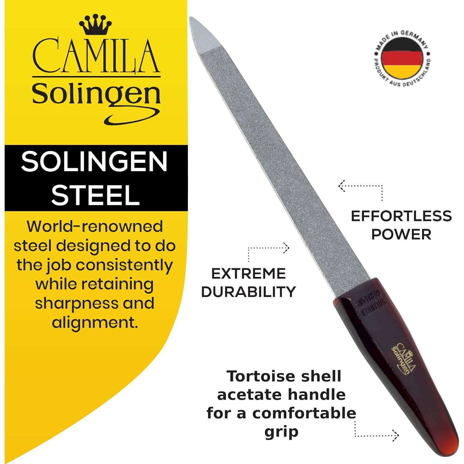 Lima de Uñas de Metal Camila Solingen CS16 8.89 cm Doble Cara