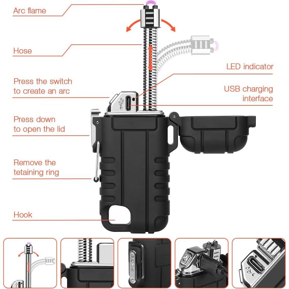 Encendedor Eléctrico a Prueba de Viento Horns Bee Camo