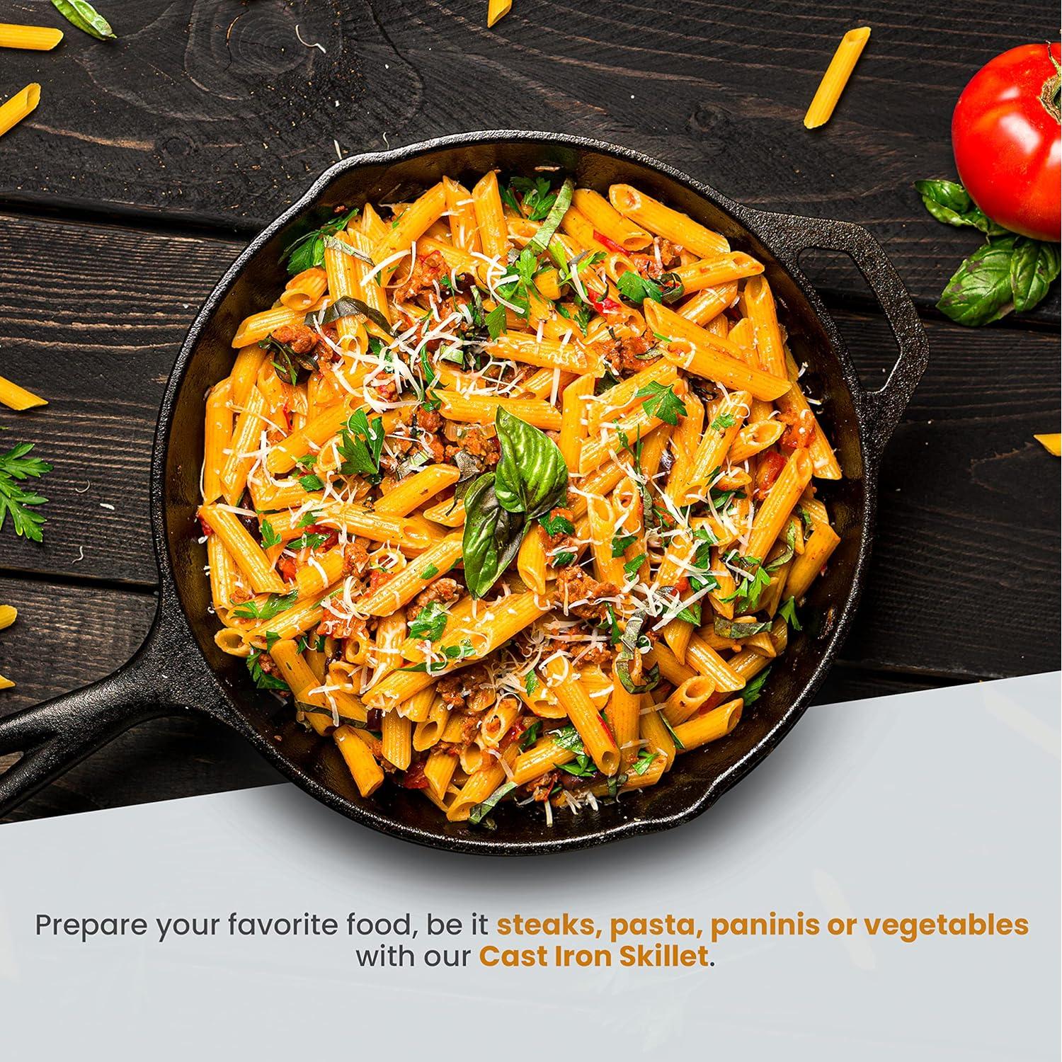 Sartén Utopia Kitchen Hierro Fundido 25.4 cm Pre-Sazonada