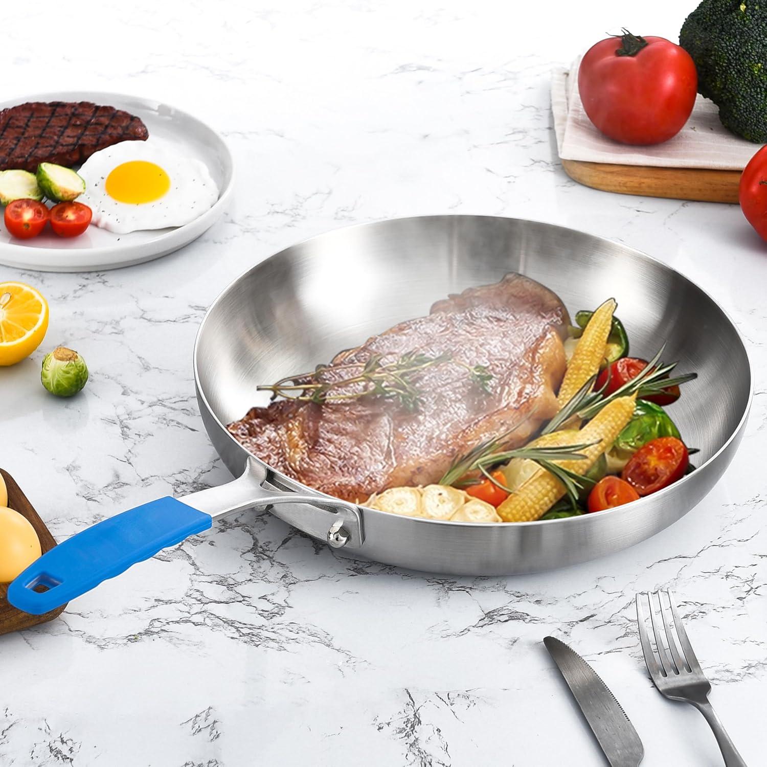 Sartén de Acero Inoxidable Inqibee 21.6 cm con Tapa