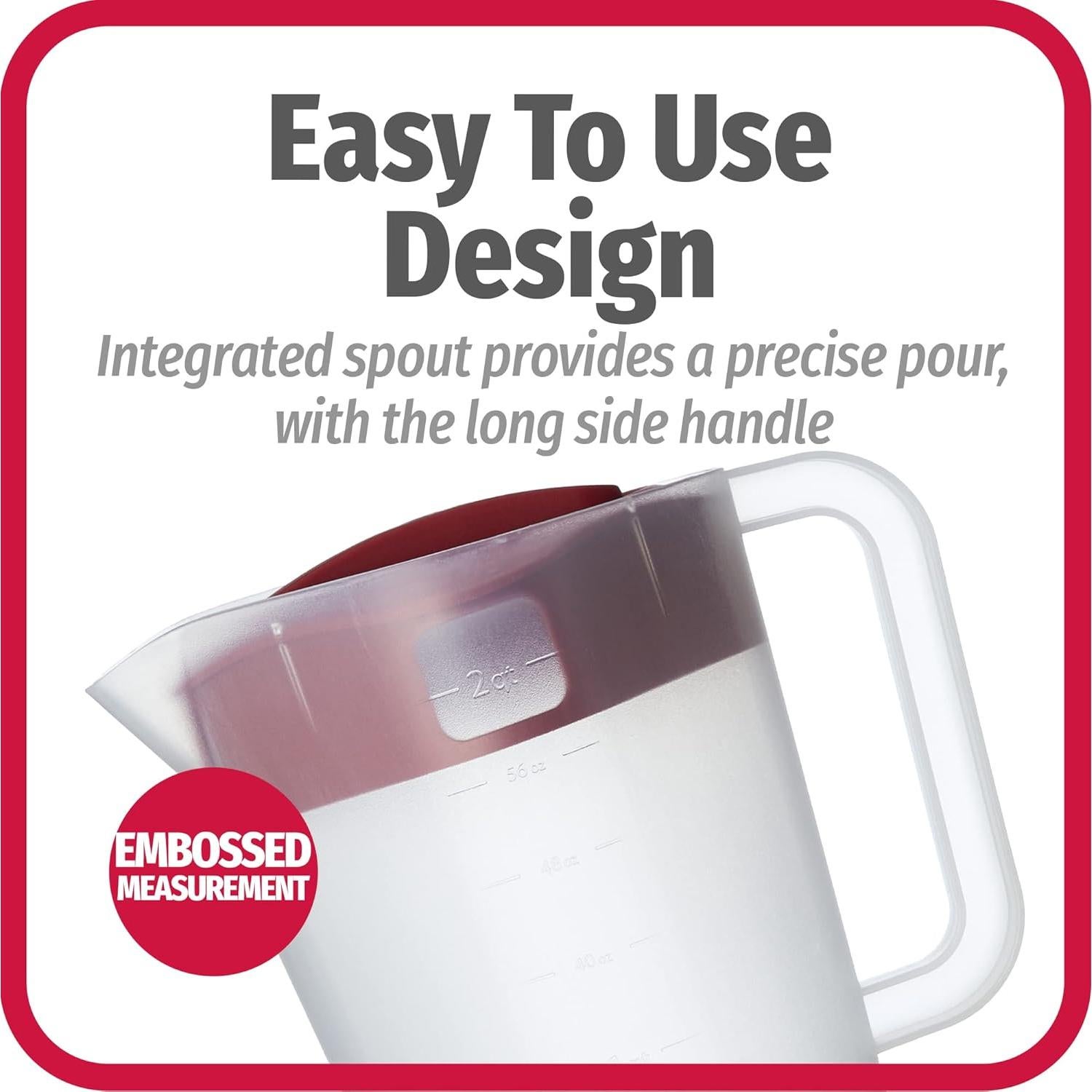 Jarra de Plástico GoodCook 1/2 Galón con Tapa Colador