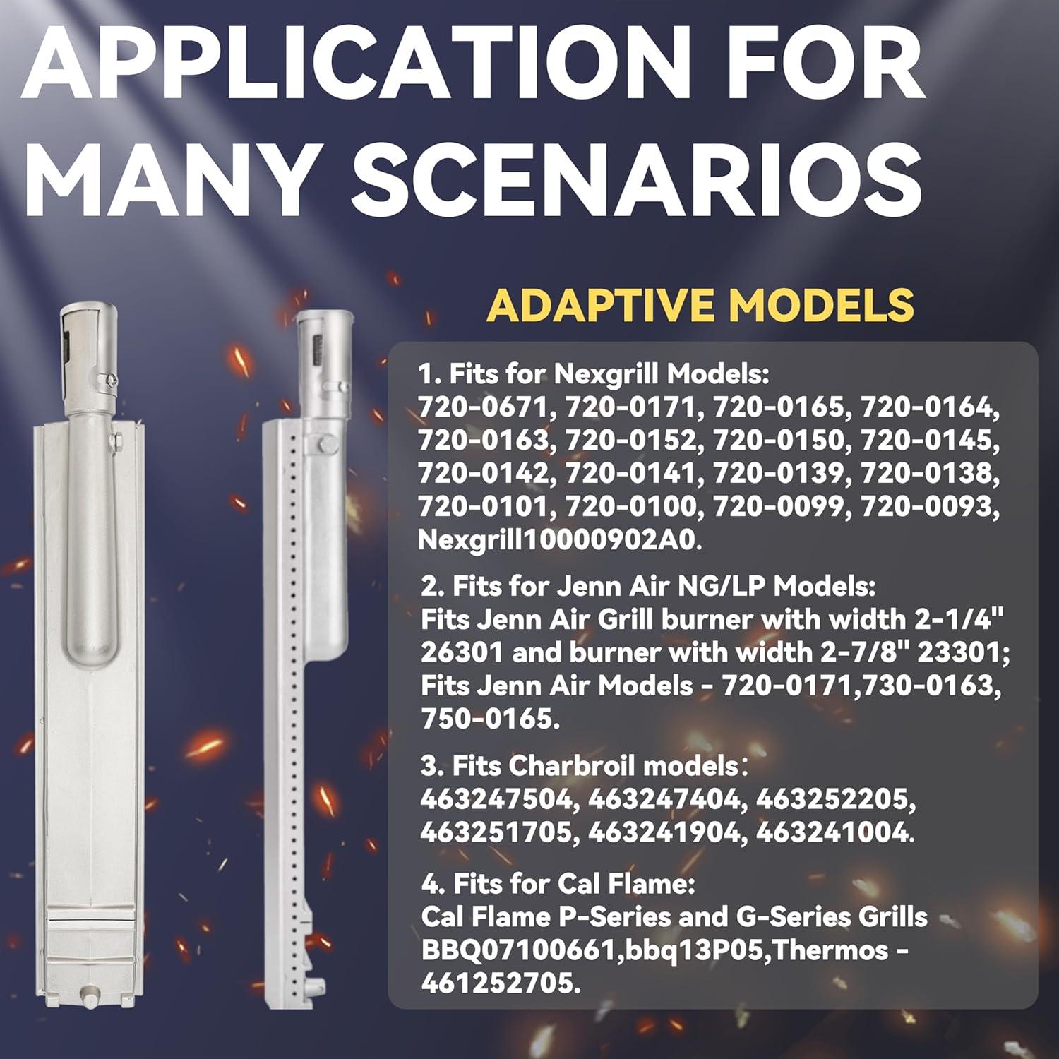 Repuesto Quemador Acero Inoxidable 304 Bobo GrillKing 15.75"