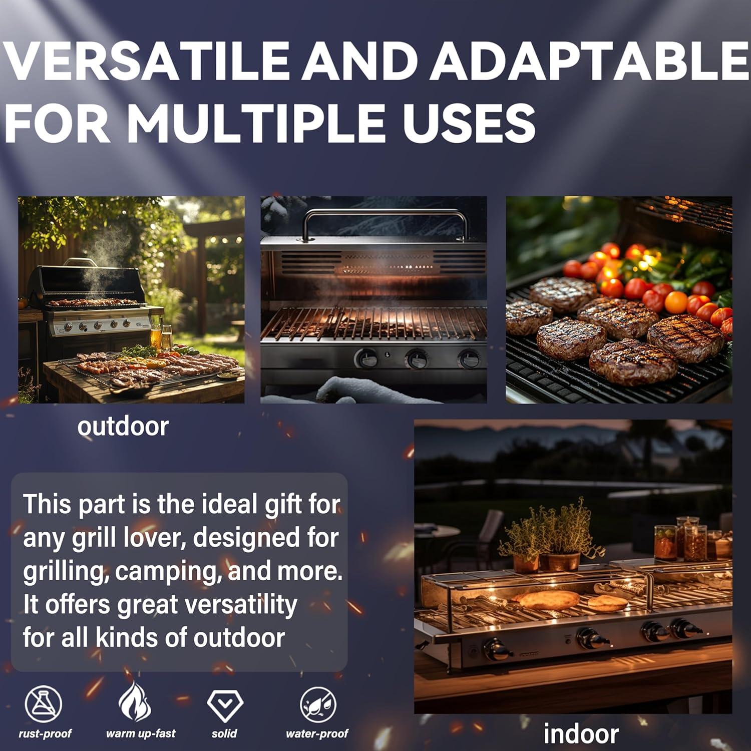 Repuesto Quemador Acero Inoxidable 304 Bobo GrillKing 15.75"