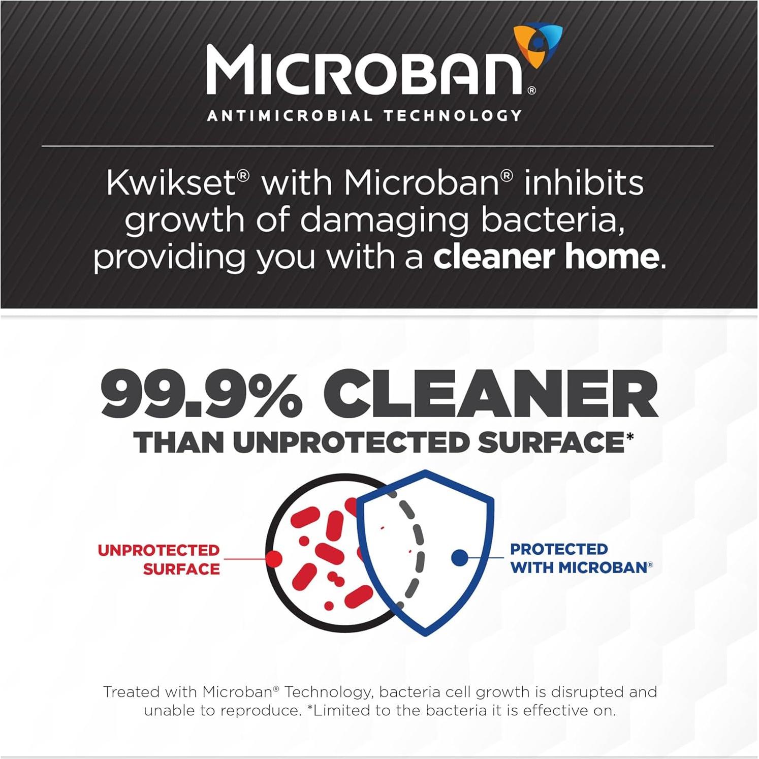 Pomo de Puerta Dummy Kwikset Pismo Negro Mate 6.67 cm