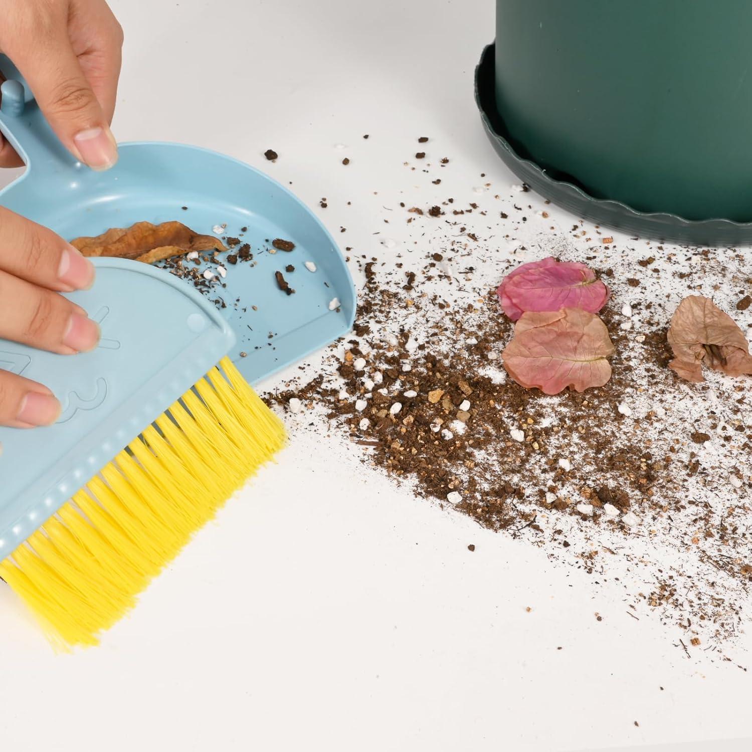 Juego de Escoba y Recogedor Shaloxar Mini Azul 14.5x21cm