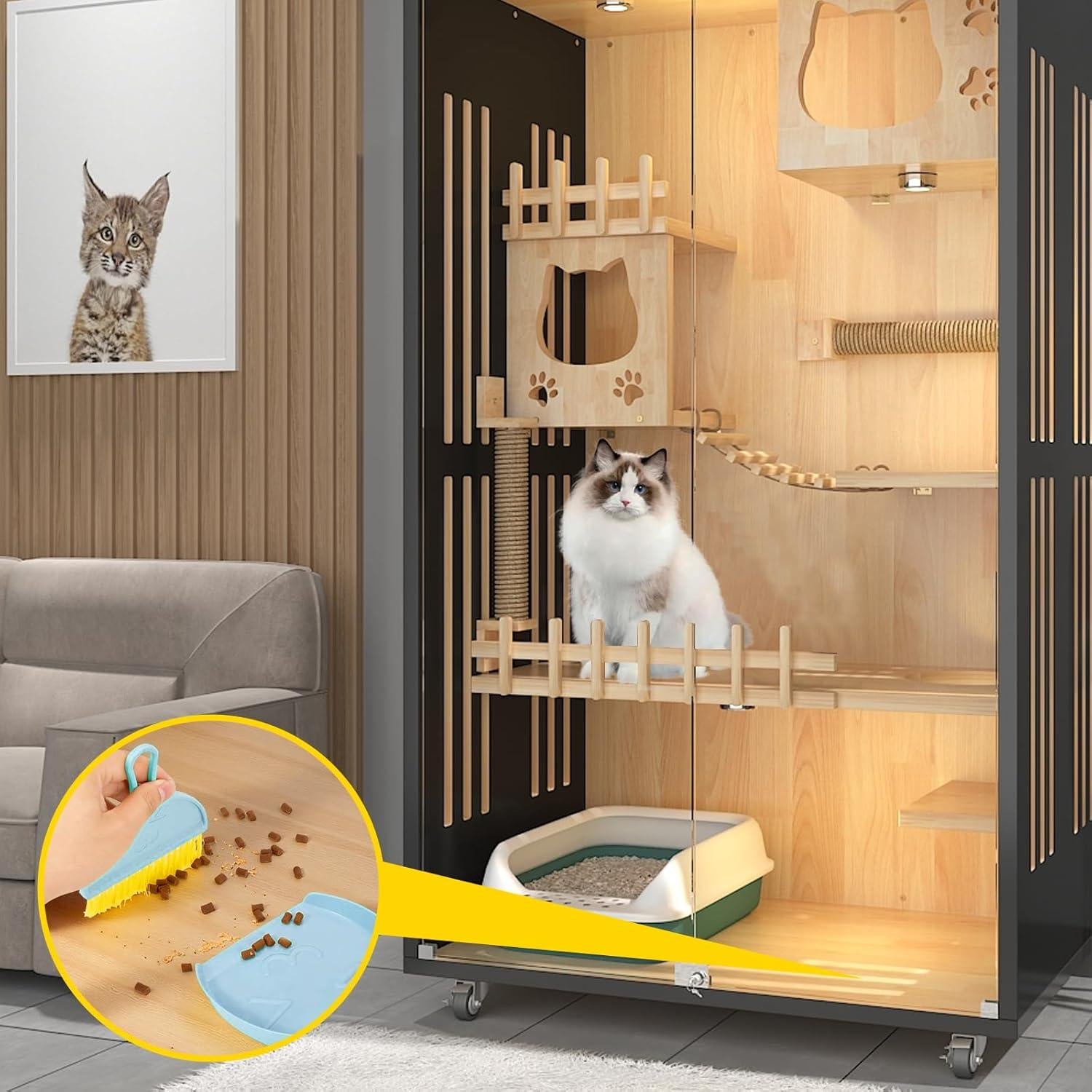 Juego de Escoba y Recogedor Shaloxar Mini Azul 14.5x21cm