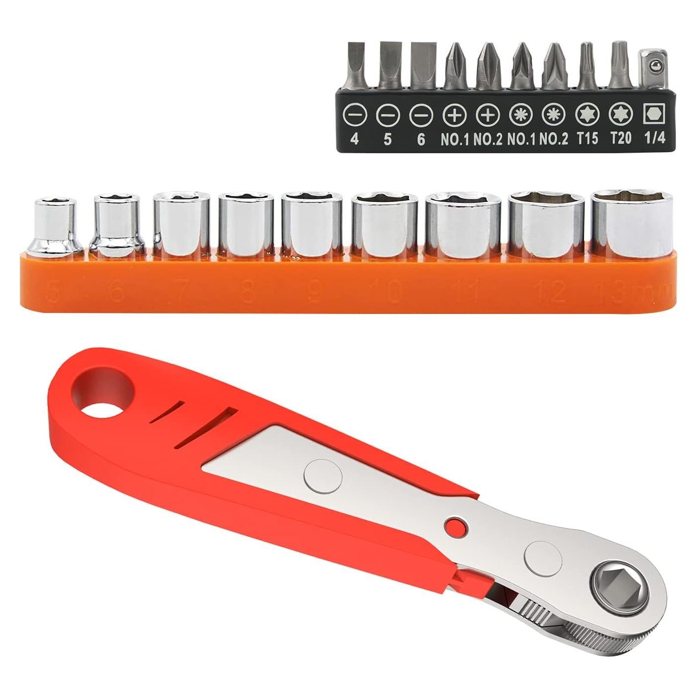 Llave de Carraca LUEXBOX 10.80 cm con Puntas Hexagonales