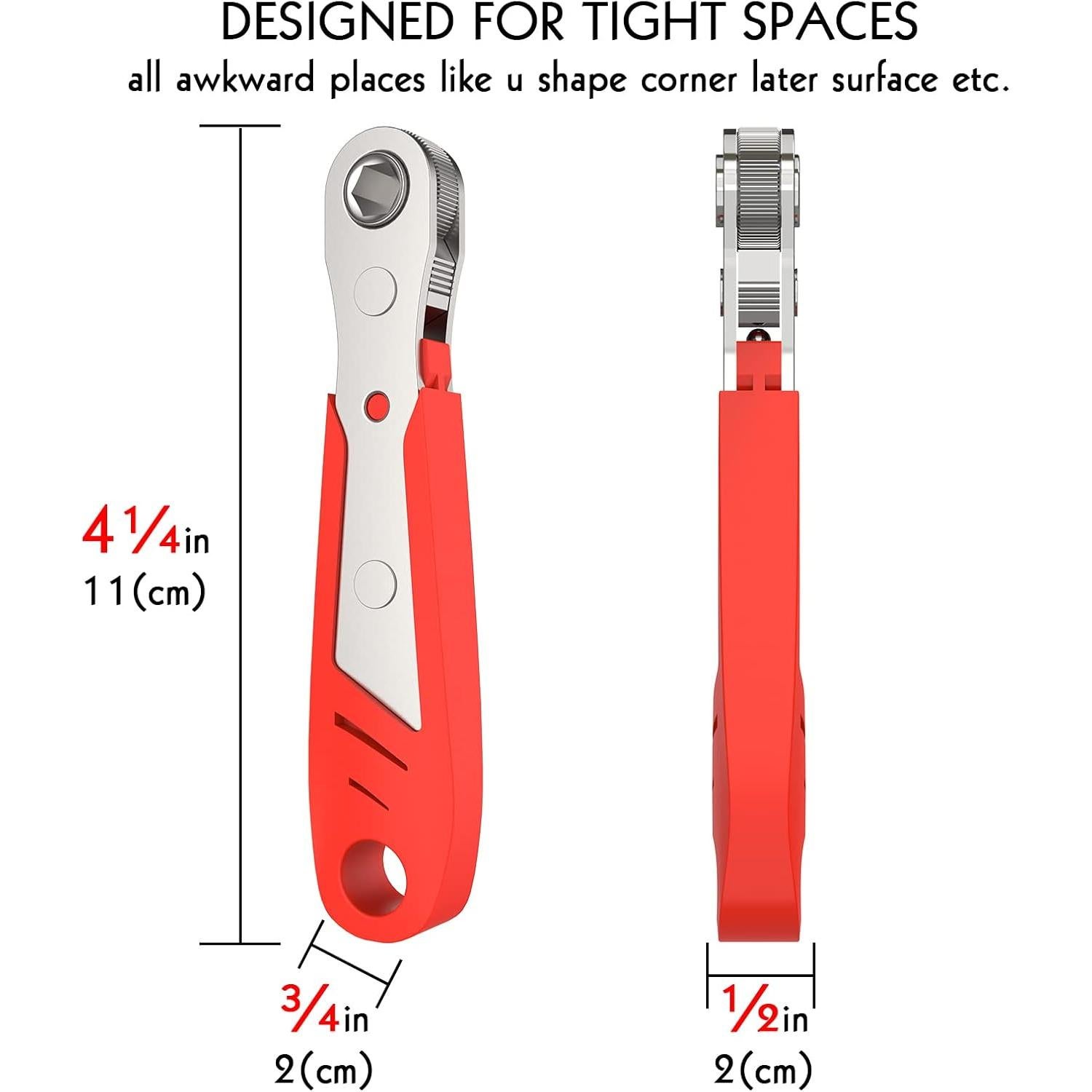 Llave de Carraca LUEXBOX 10.80 cm con Puntas Hexagonales