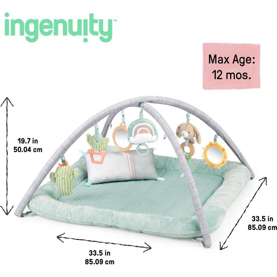 Gimnasio de Actividad Plush Calm Springs para Bebé - Alfombra Ultra Suave