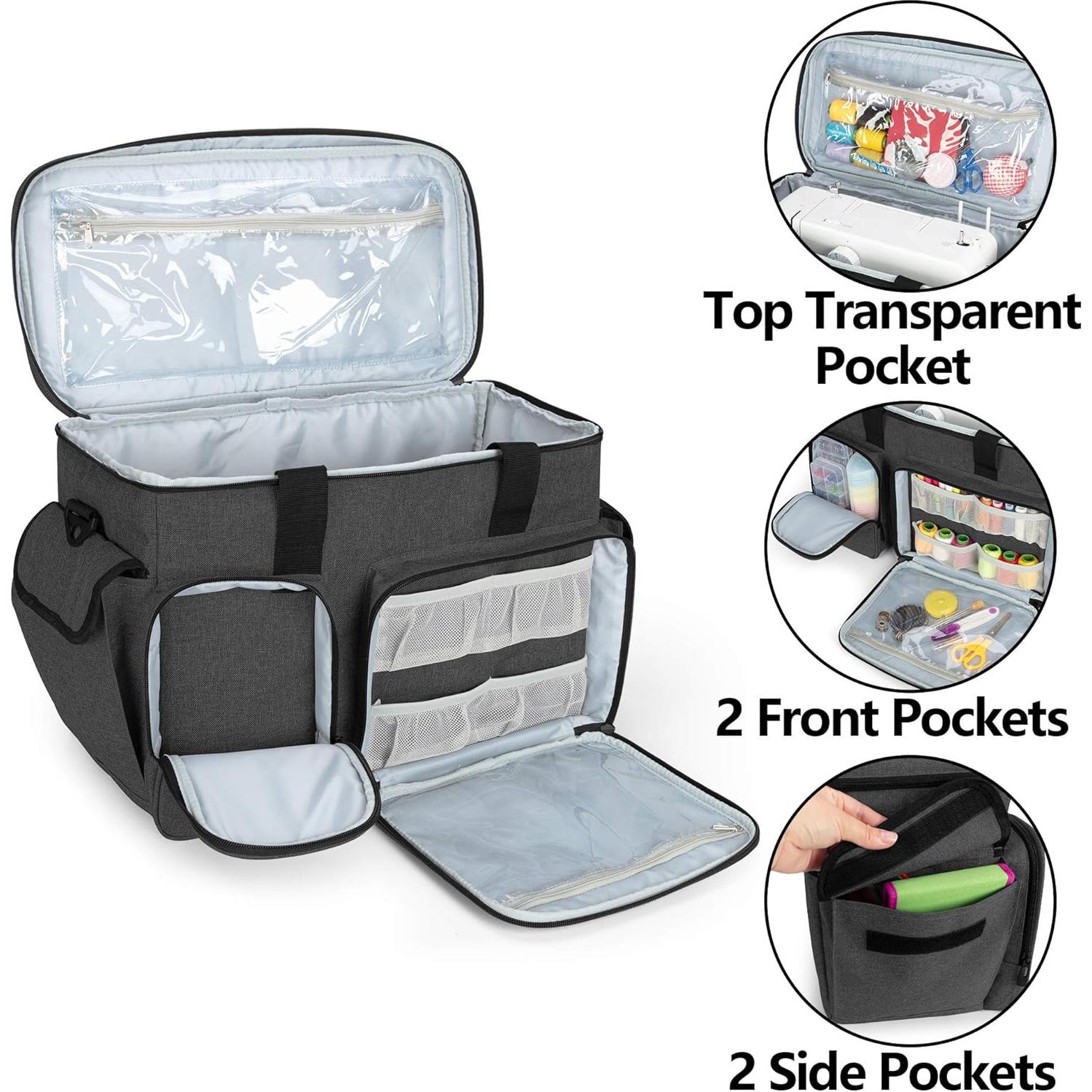 Funda para Máquina de Coser CURMIO Negra Universal 42.9x20.1cm