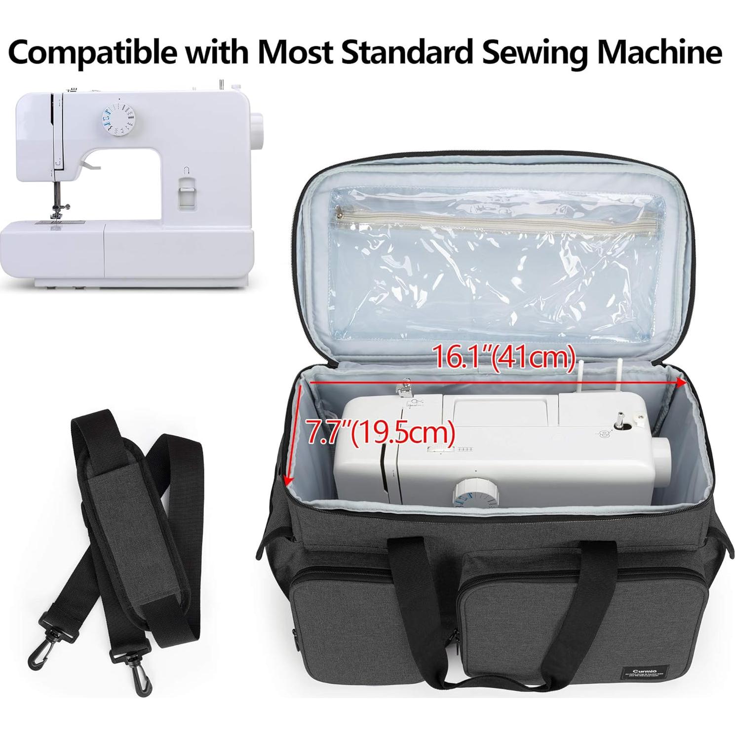 Funda para Máquina de Coser CURMIO Negra Universal 42.9x20.1cm