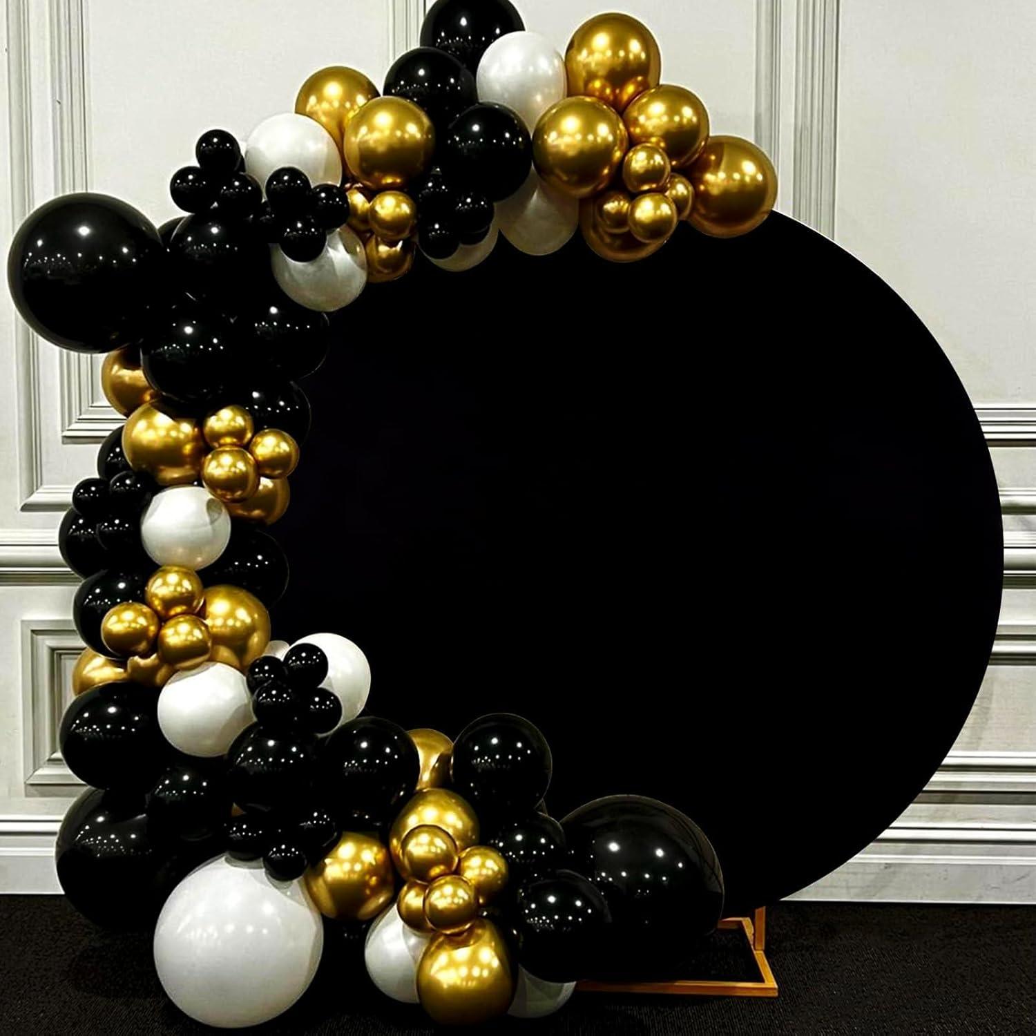 Fondo Redondo Negro 2.2m Jditngp para Fotografía y Decoración