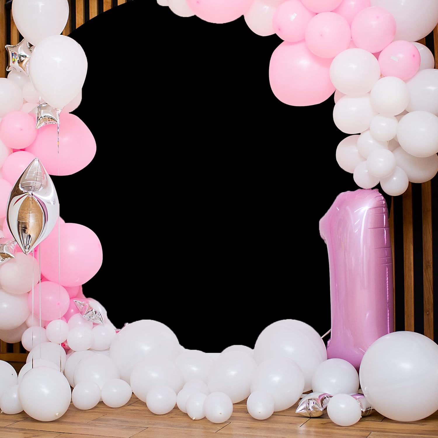 Fondo Redondo Negro 2.2m Jditngp para Fotografía y Decoración