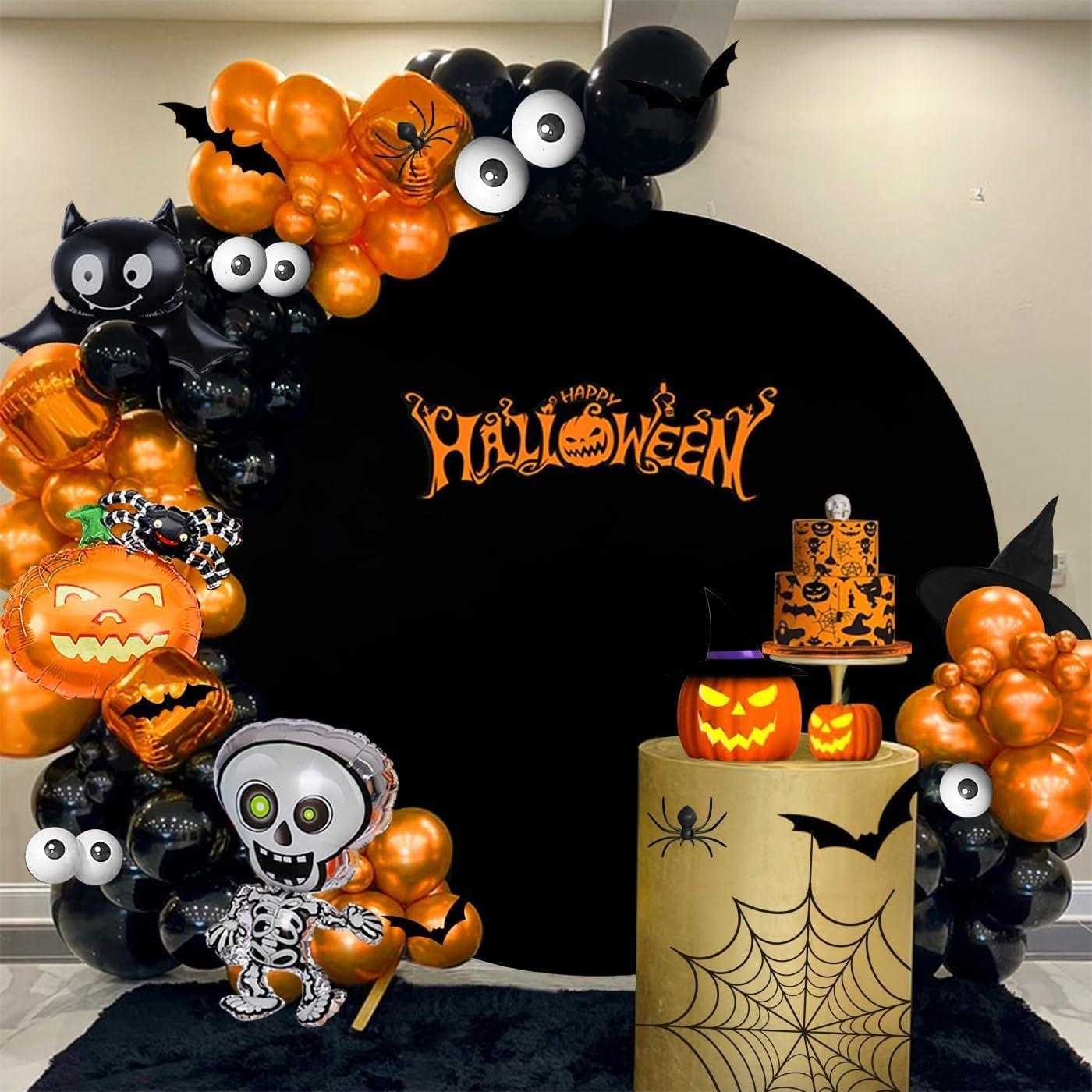 Fondo Redondo Negro 2.2m Jditngp para Fotografía y Decoración