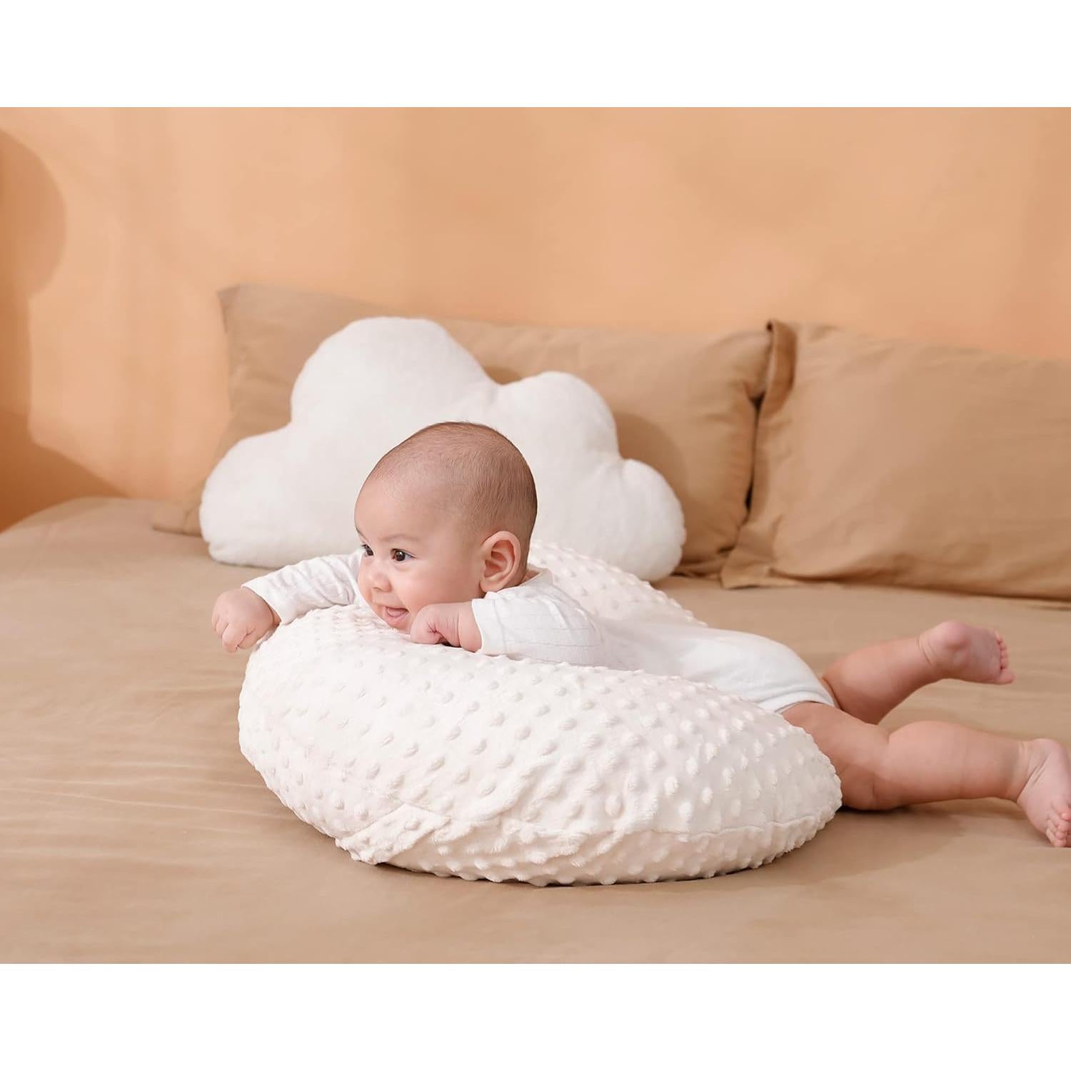 Funda de Almohada de Lactancia Aullar Beige 100% Poliester