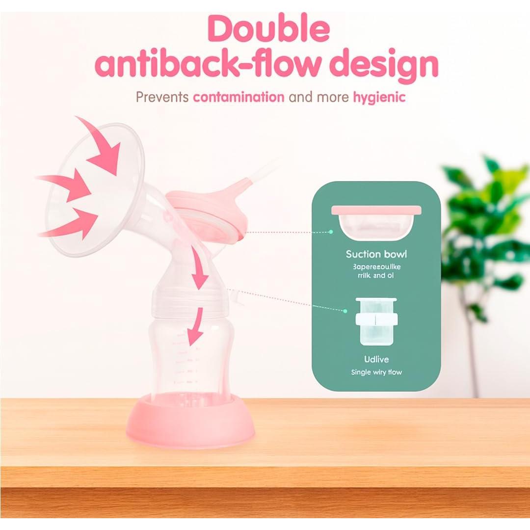 Extractor de Leche Eléctrico Doble SMART MOMMY con LCD Rosa