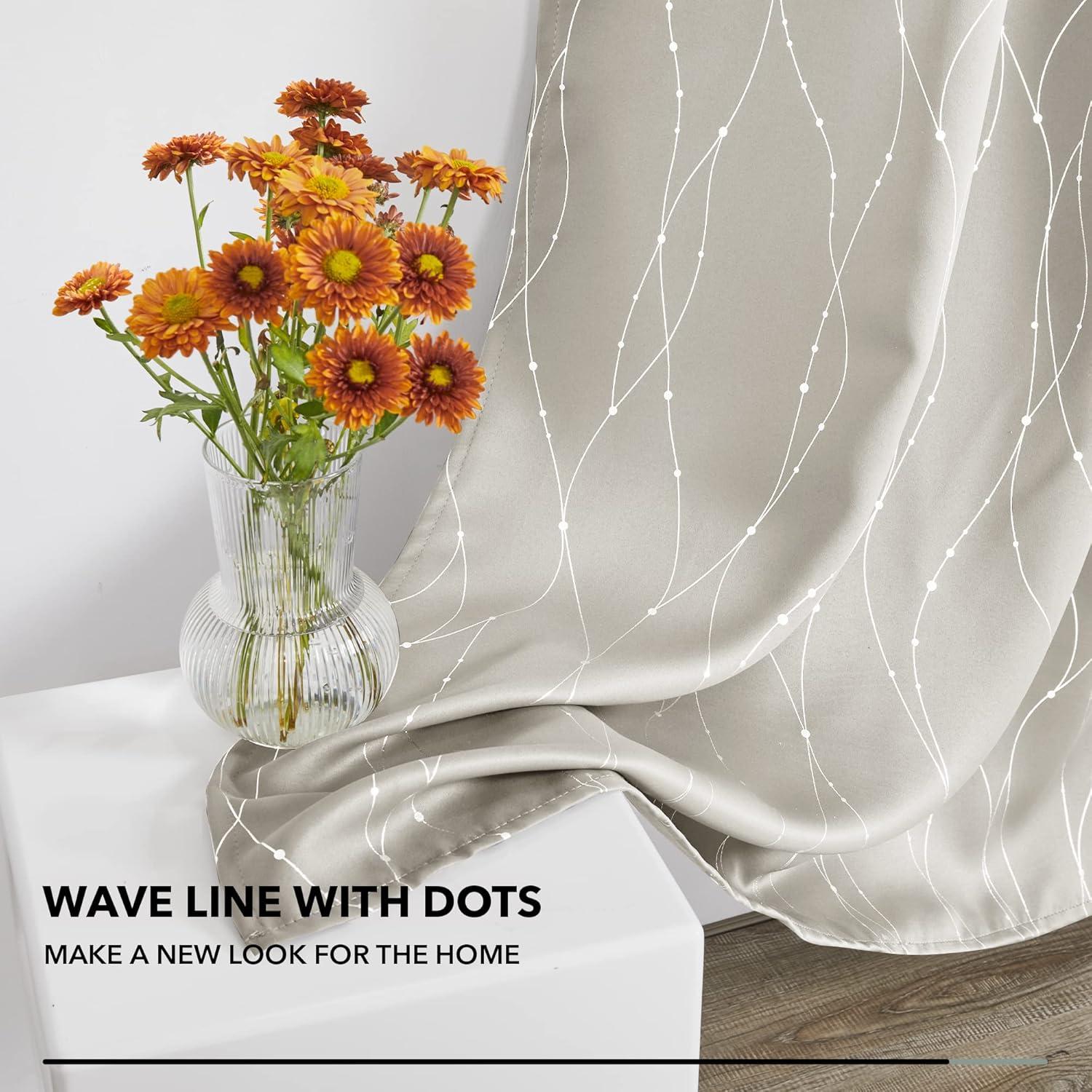 Cortinas Blackout Deconovo 132x183 cm 2 Paneles Beige