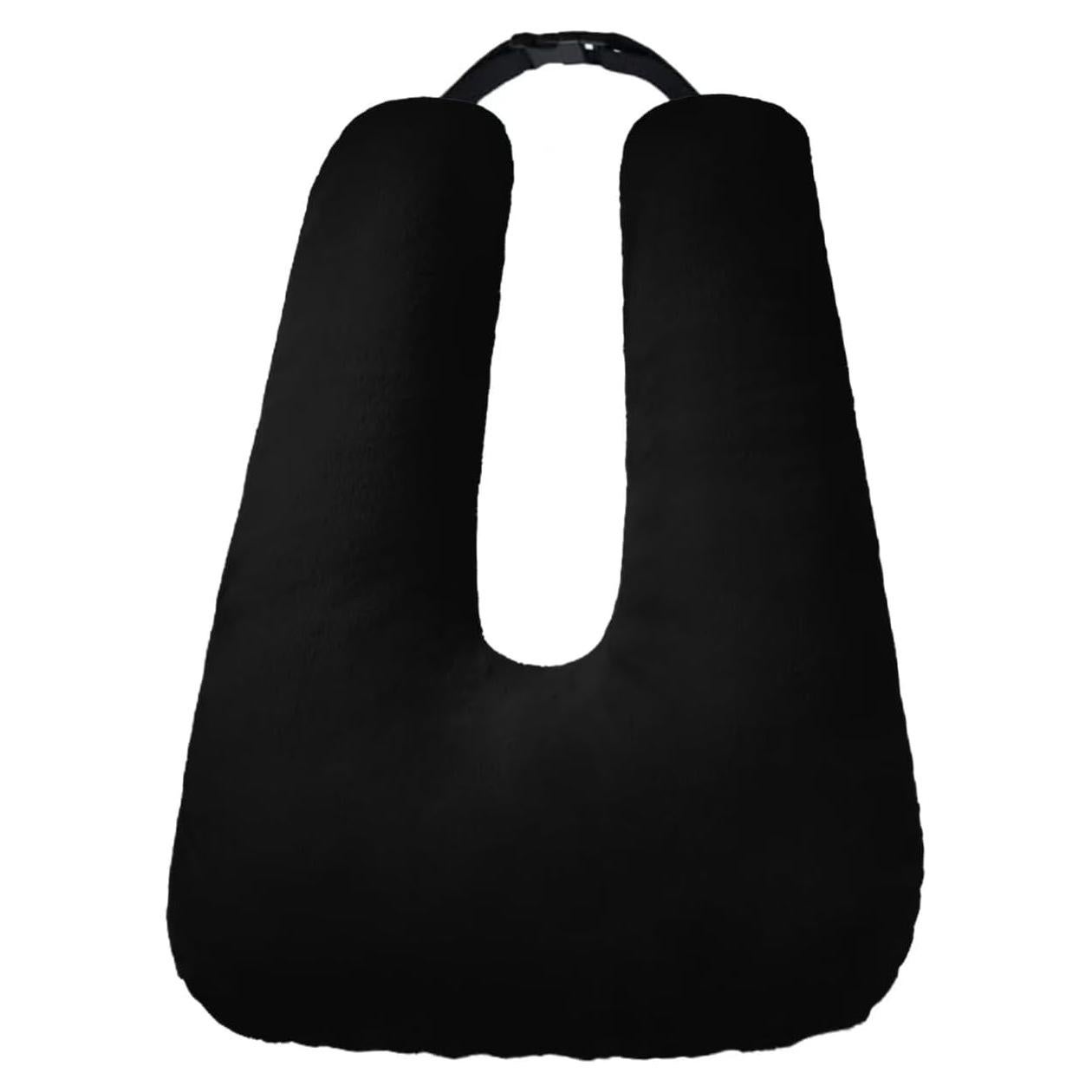 Almohada de Viaje BGZBGZ para Niños y Adultos, Soporte Cuello, Negra