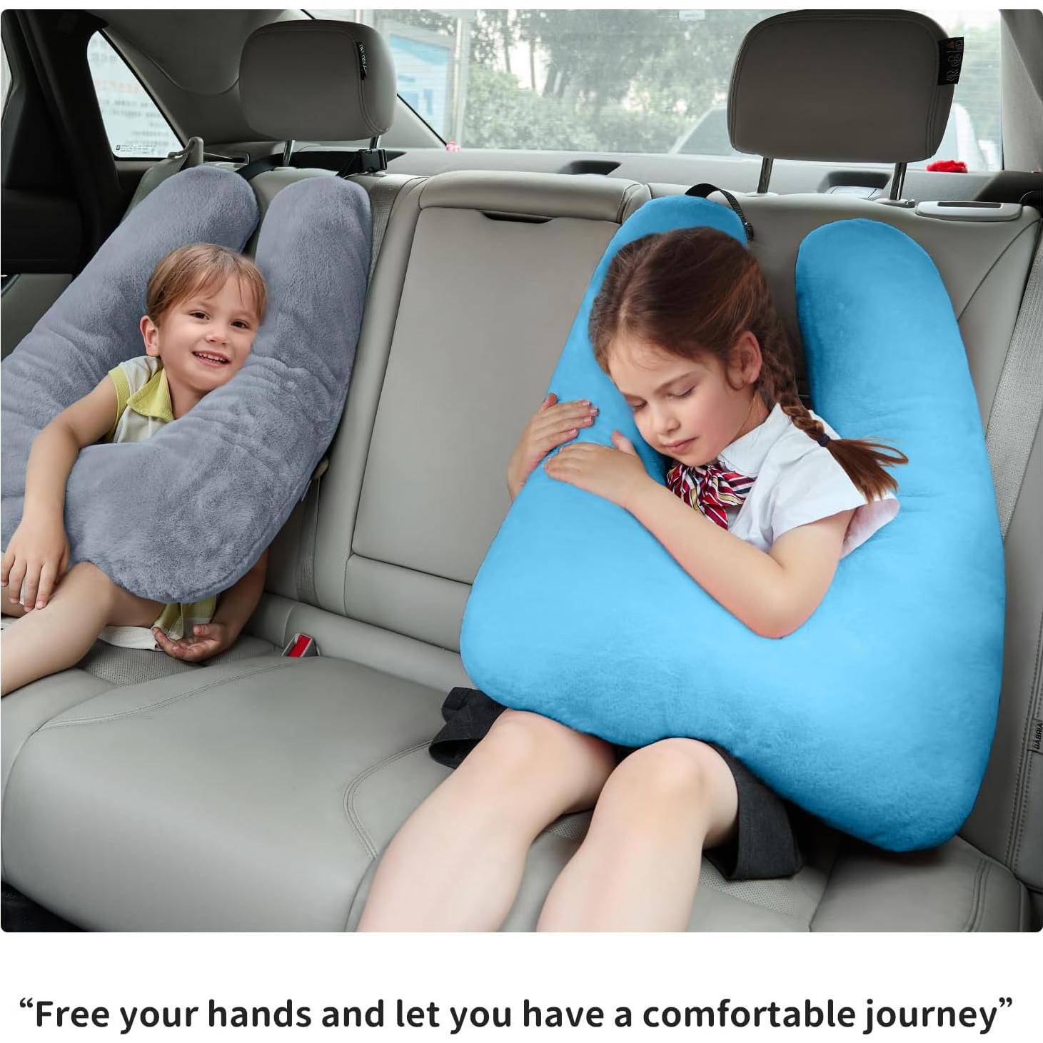 Almohada de Viaje BGZBGZ para Niños y Adultos, Soporte Cuello, Negra