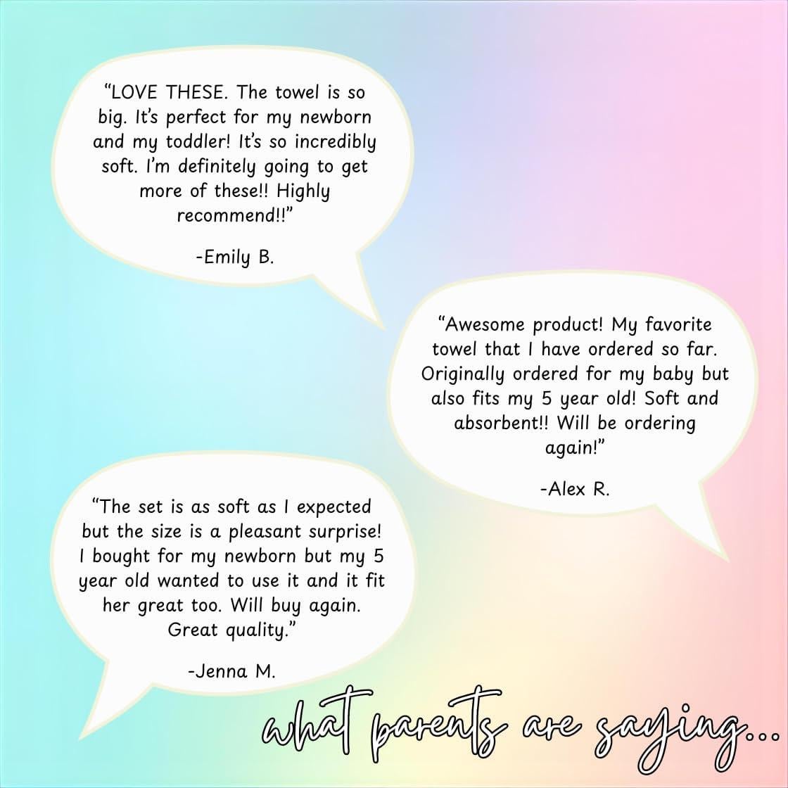 Juego de Toalla y Paño con Capucha Little Shoots 100% Rayón