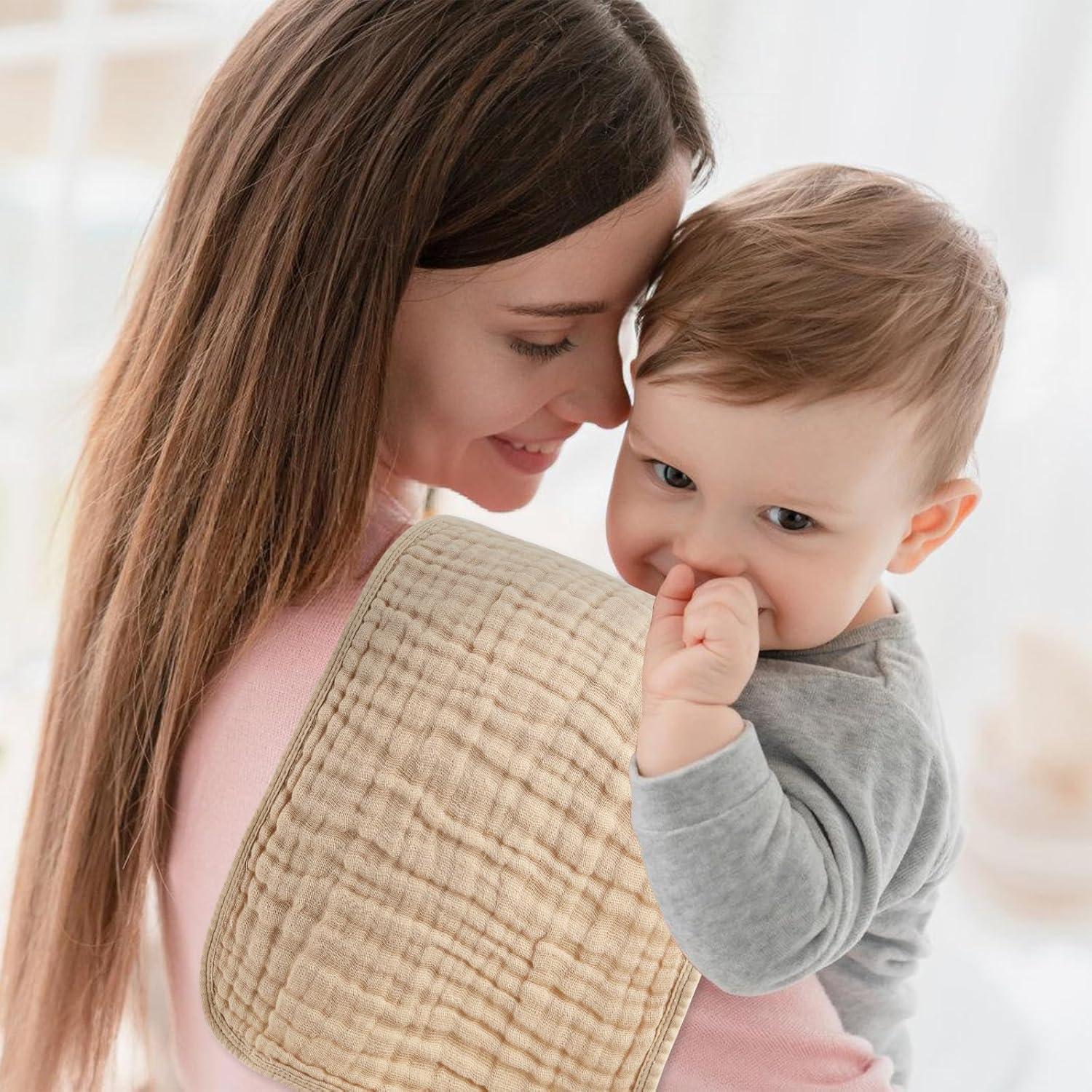 Juego de Paños de Muselina Arnzion 100% Algodón 10 Unidades