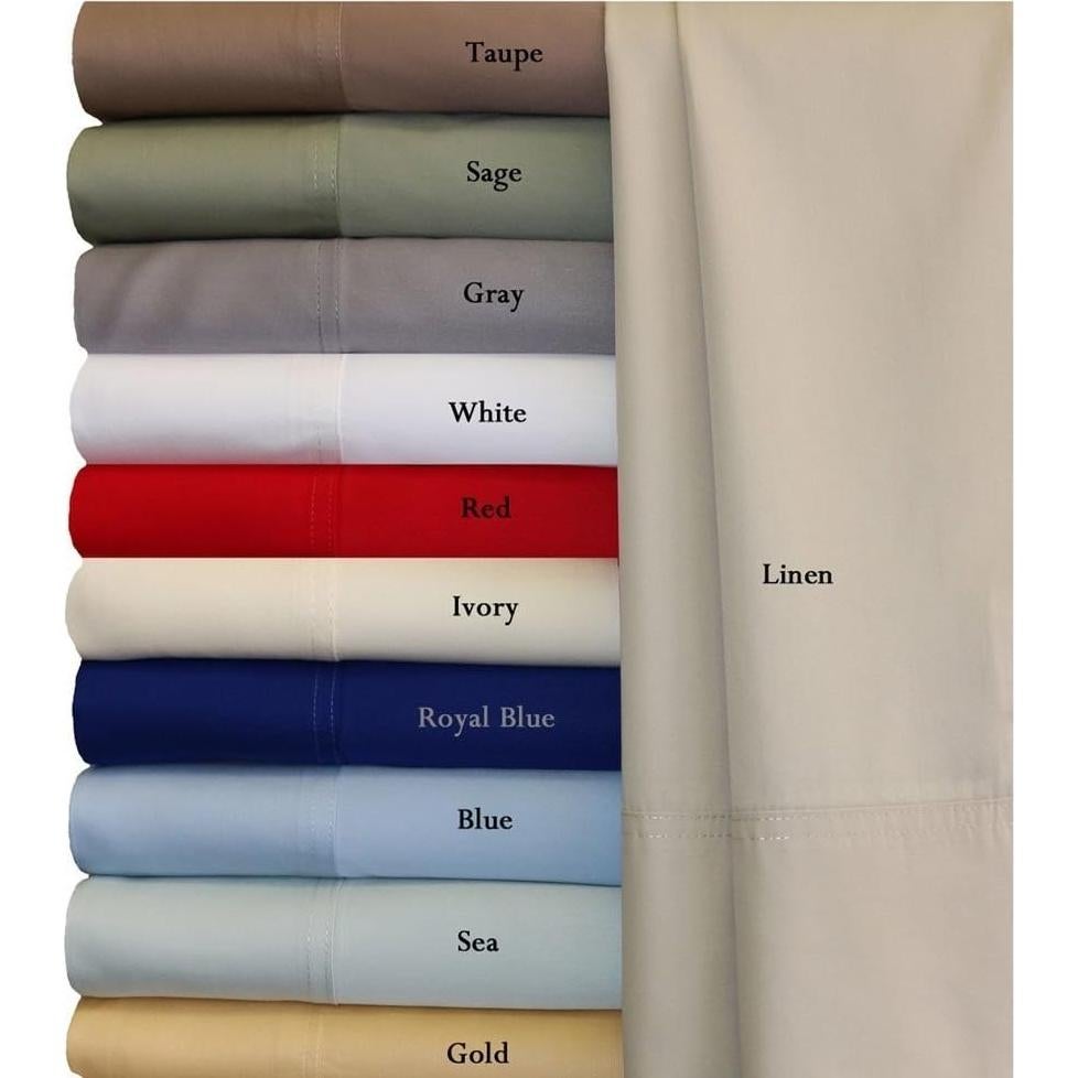 Juego de Sábanas Twin XL Royal Hotel 100% Viscosa Bambú Azul