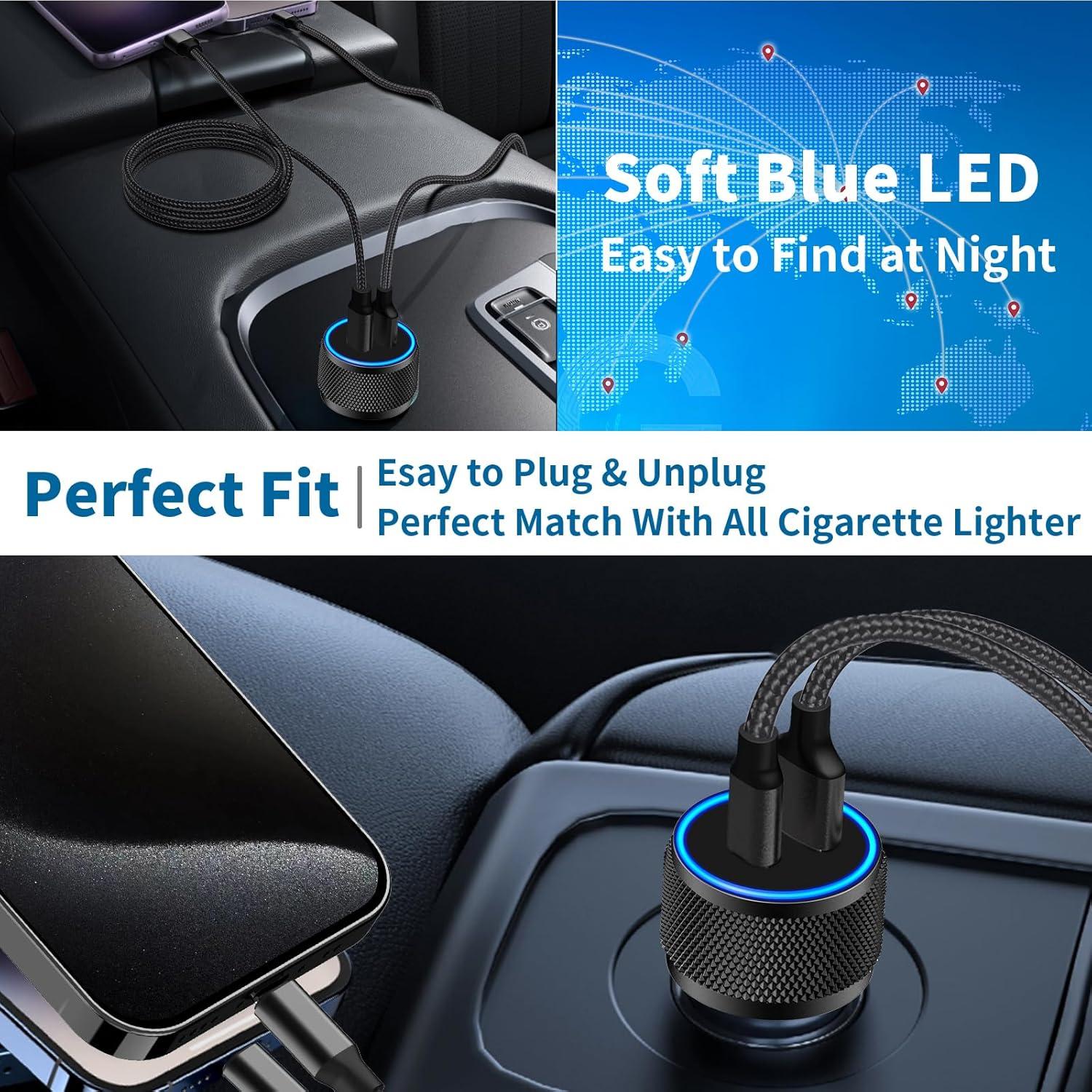 Cargador de coche USB-C KYOHAYA 52.5W MFi para iPhone 17