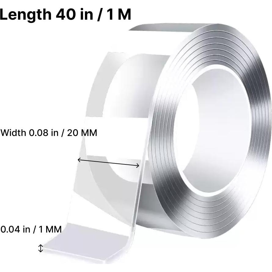 Cinta Adhesiva Doble Cara DIY Practice 50mm x 1m Resistente