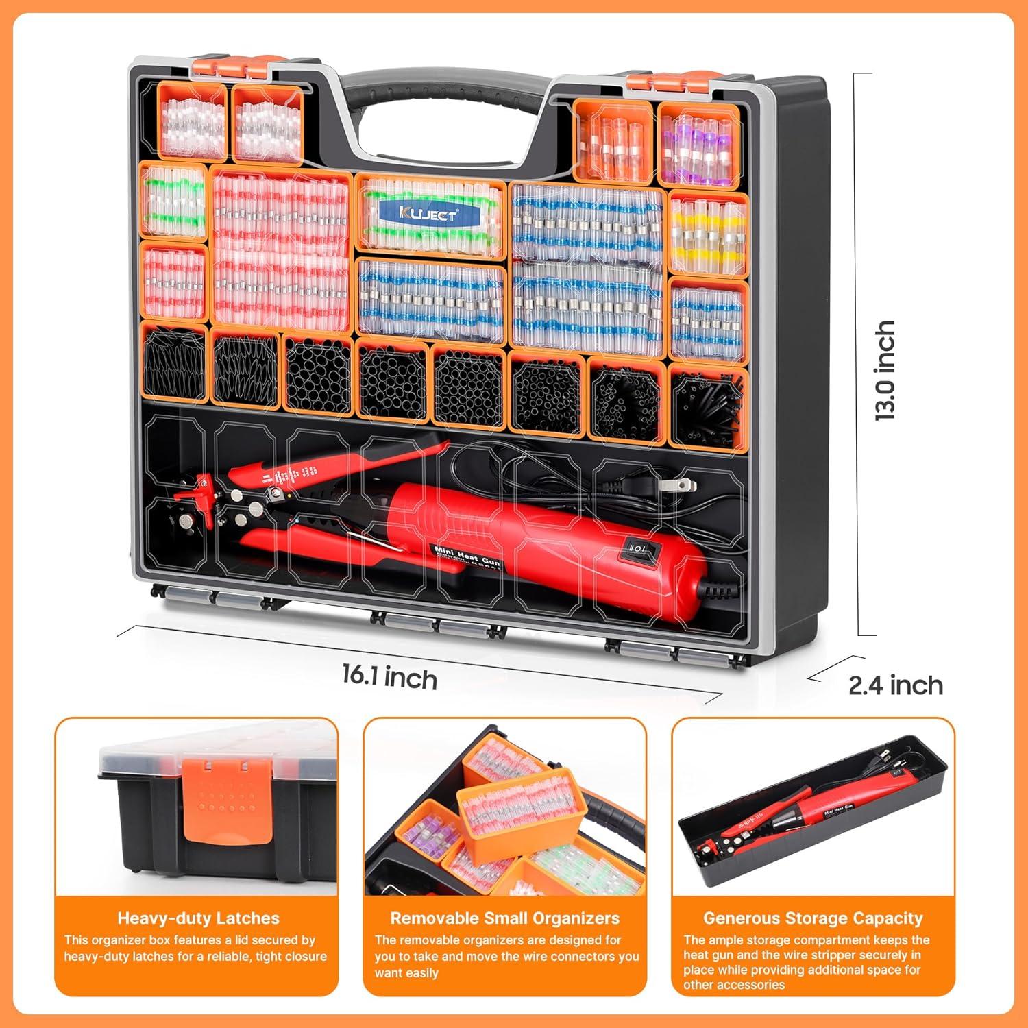 Kit de Conectores de Soldadura Termoretráctil Kuject 2000PCS