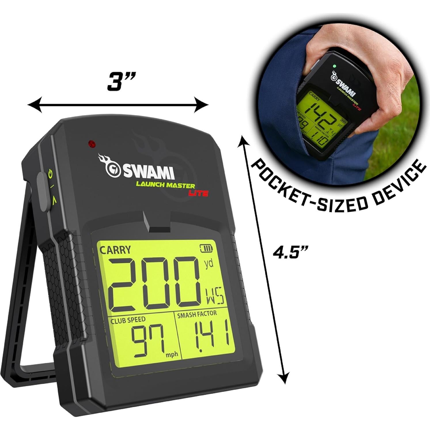 Monitor de Lanzamiento Izzo Golf Launch Master Lite - Preciso y Portátil