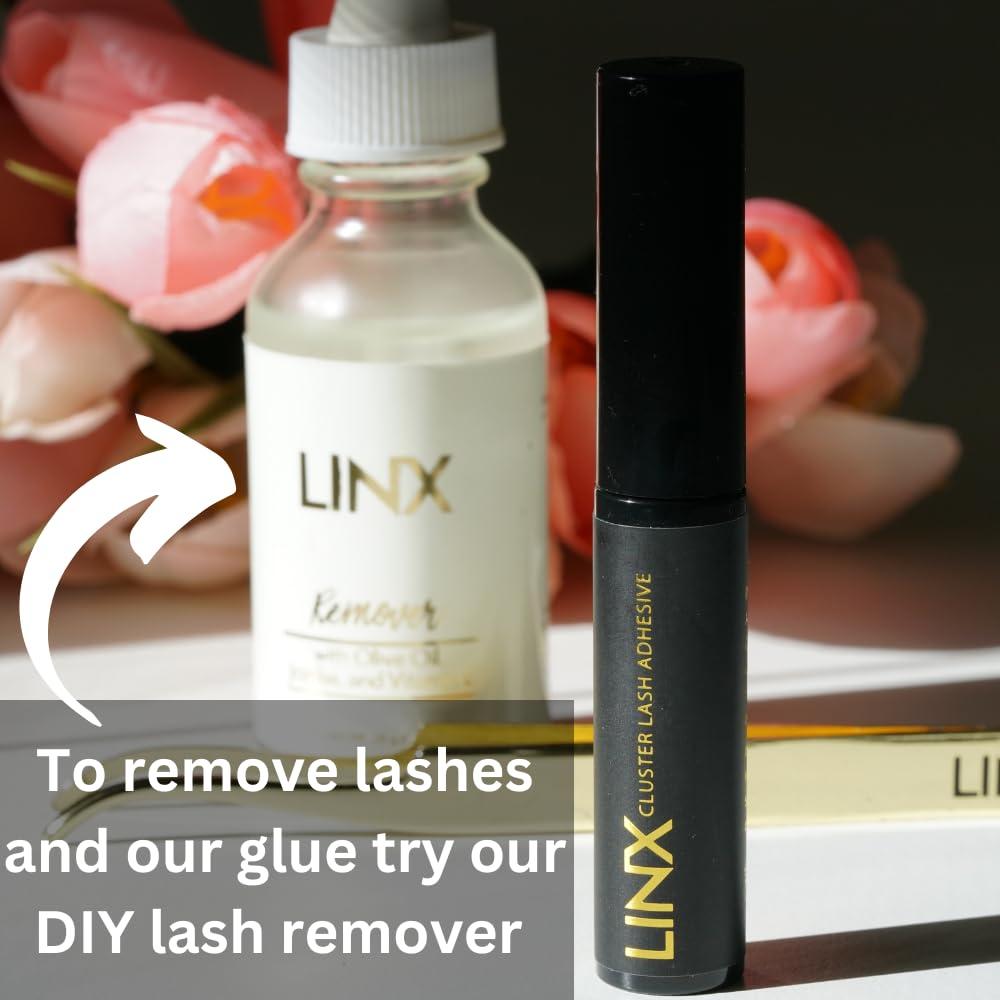 Pegamento para Pestañas Falsas LINX 5ml Sin Látex Negro