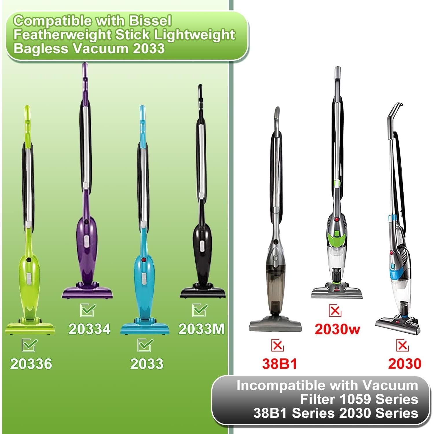 Filtros de Reemplazo Bissell Featherweight 2033 - 2 Malla + 4 Espuma