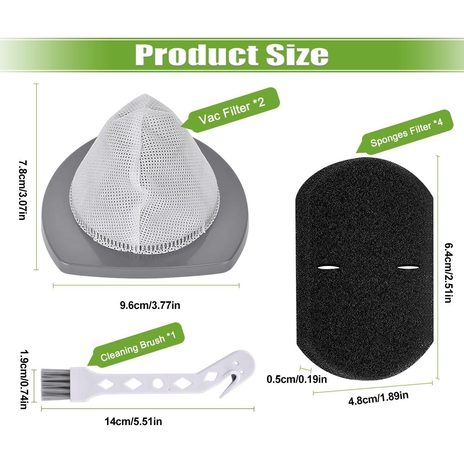 Filtros de Reemplazo Bissell Featherweight 2033 - 2 Malla + 4 Espuma