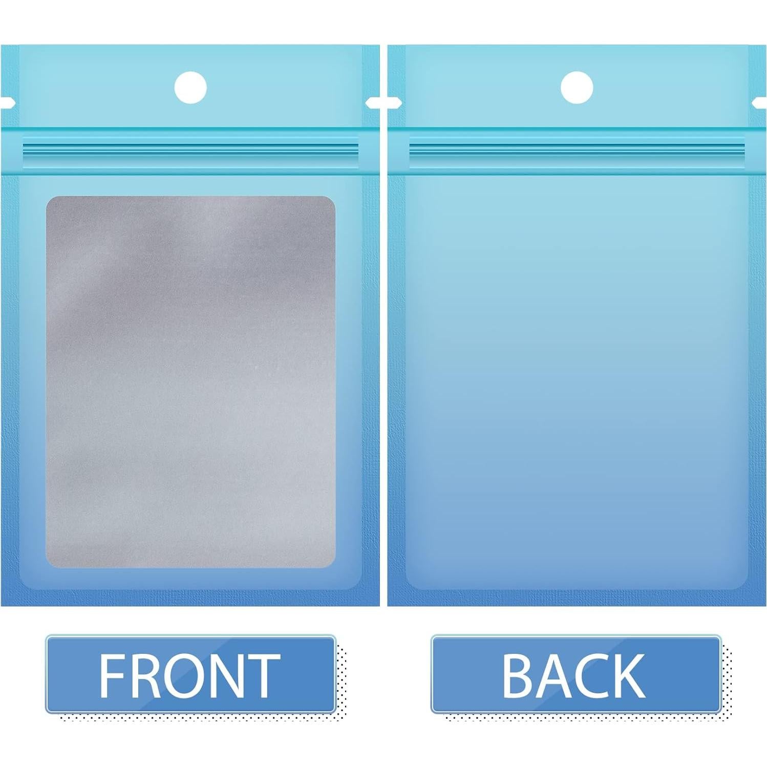 Bolsas Reutilizables Mylar FUNFERY 100 Pcs 6.9x9.9cm Azul