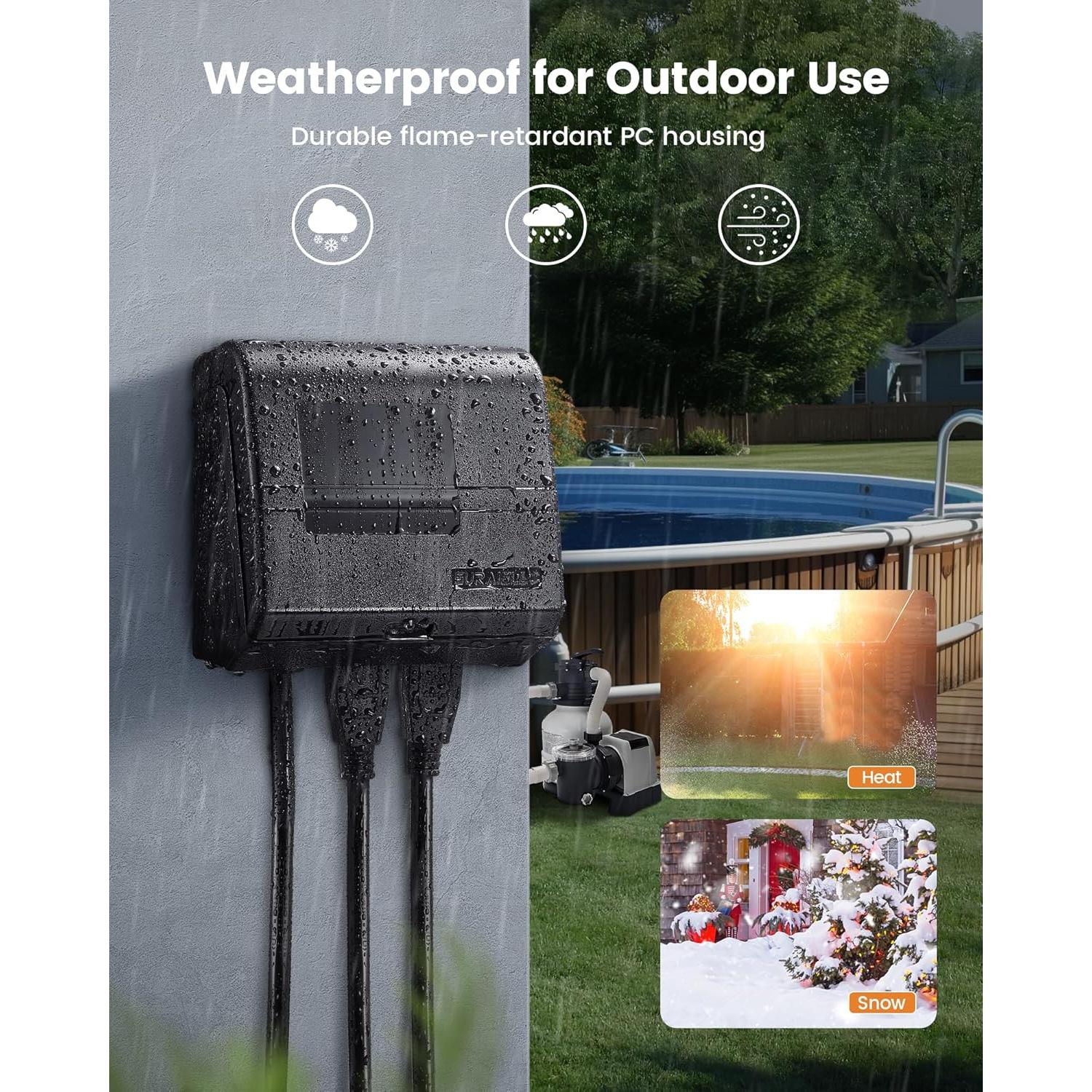 Temporizador Digital SURAIELEC para Piscinas 15A 125V