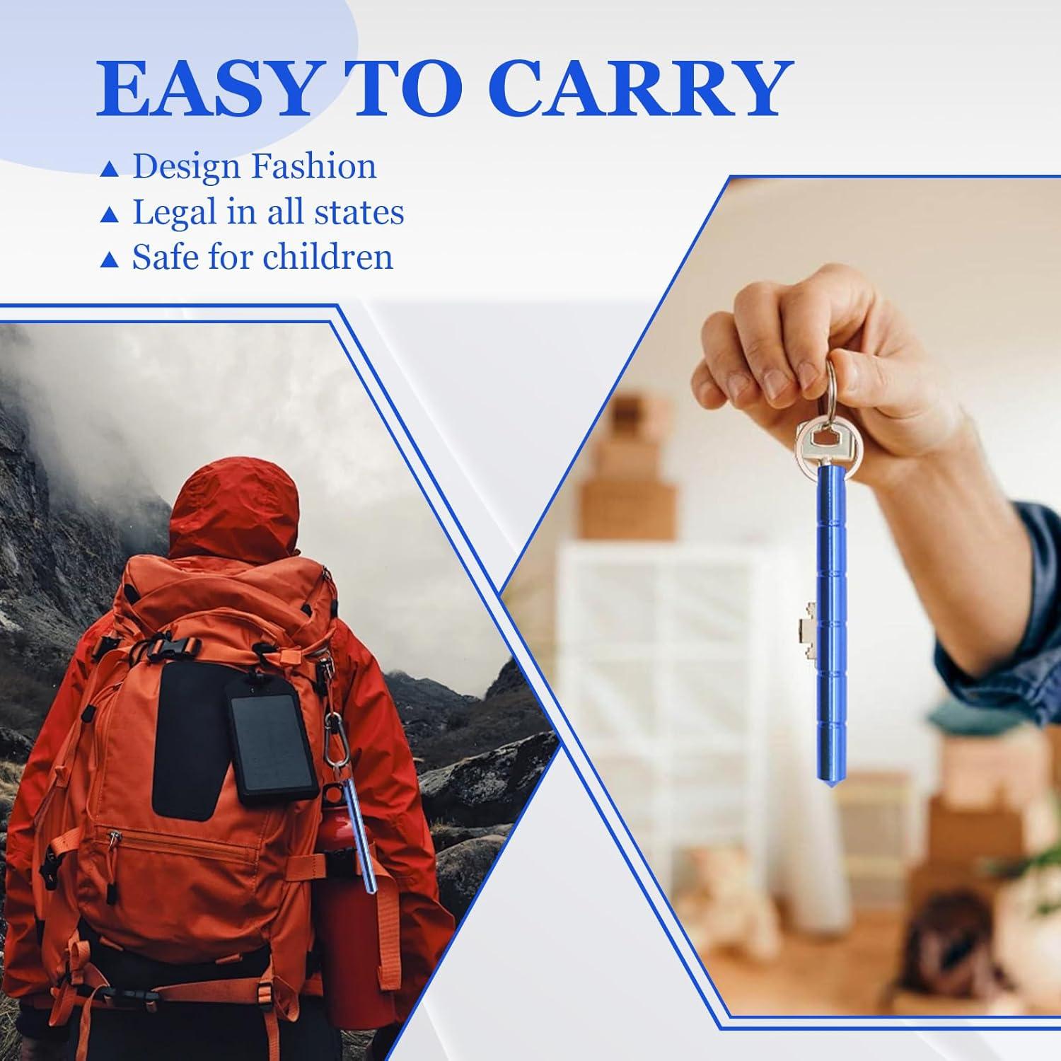 Juego de Llaveros de Seguridad 3 en 1 - Autodefensa y Emergencia