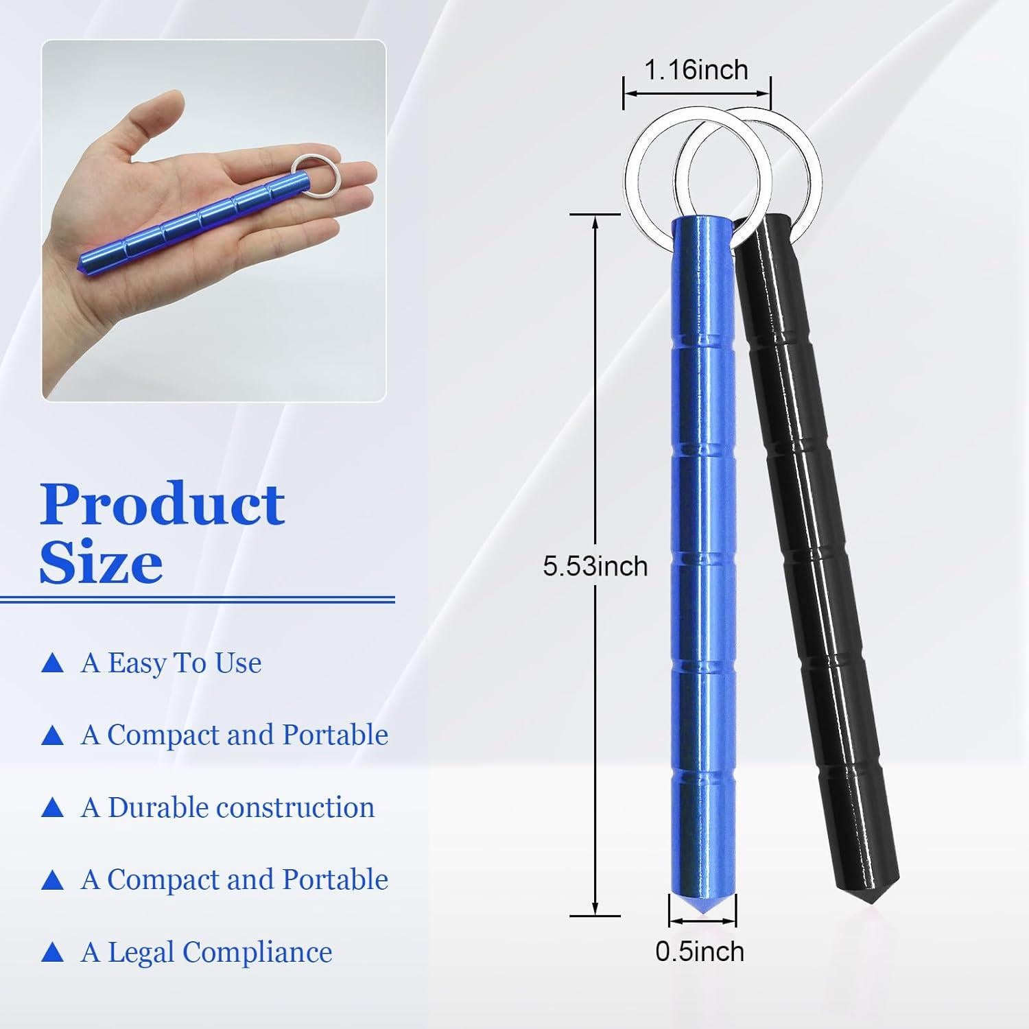 Juego de Llaveros de Seguridad 3 en 1 - Autodefensa y Emergencia