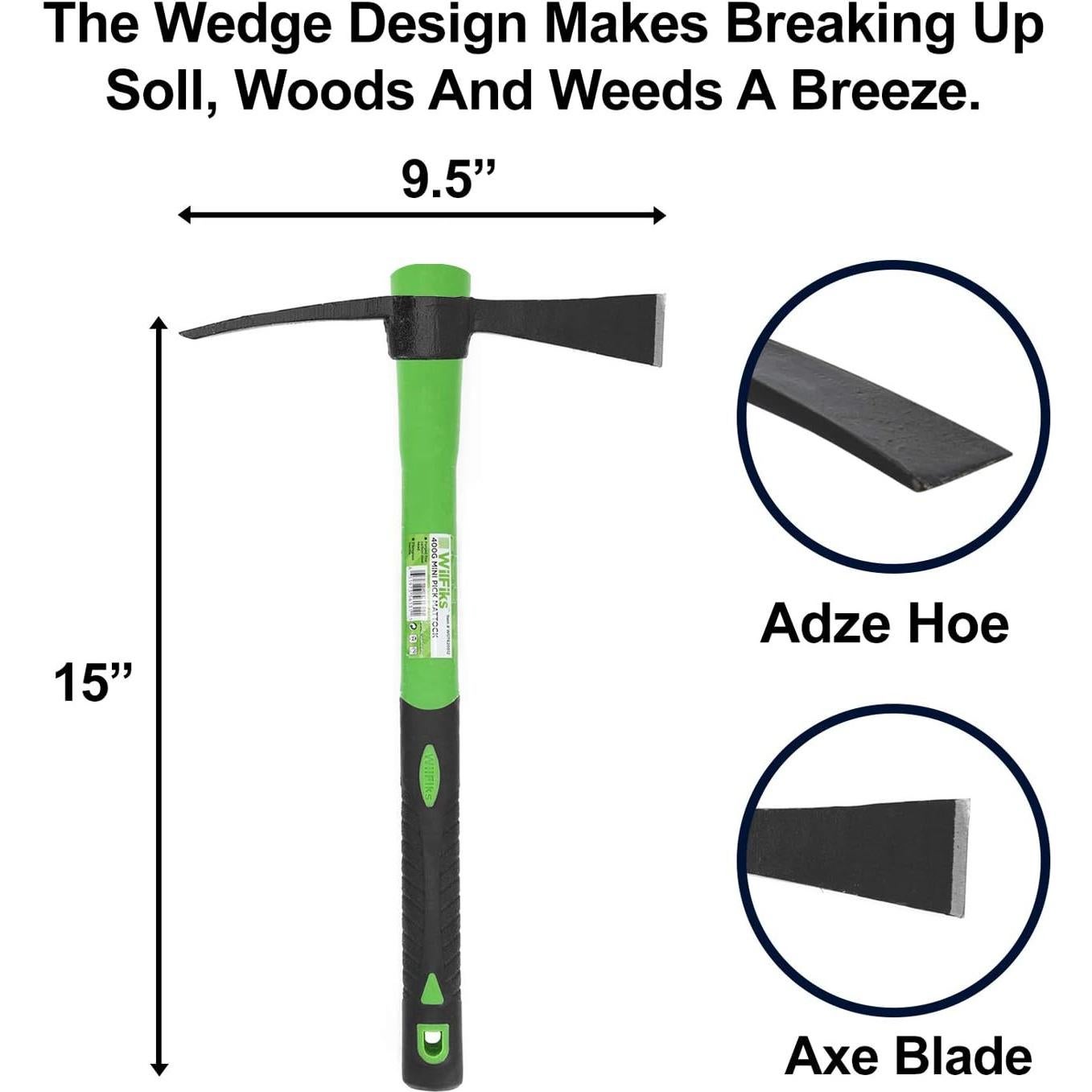 Cortador Mattock WilFiks 38 cm Acero Forjado Ergonomico