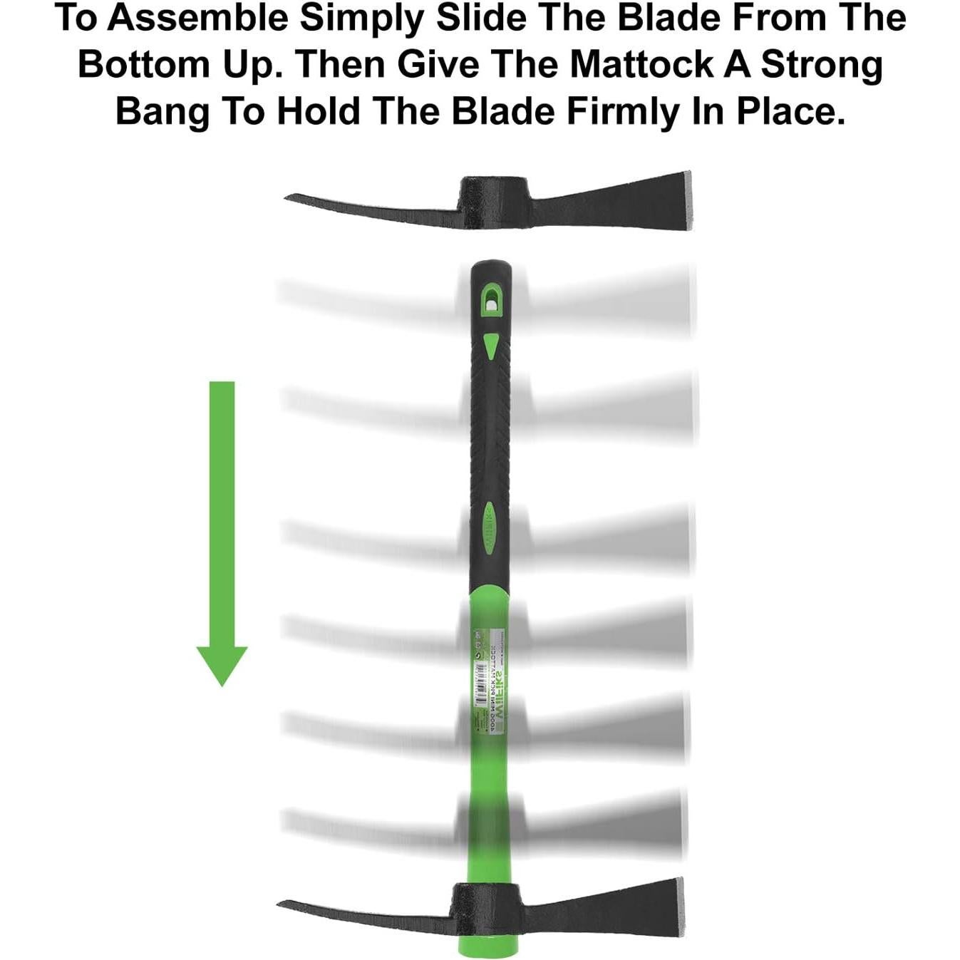 Cortador Mattock WilFiks 38 cm Acero Forjado Ergonomico