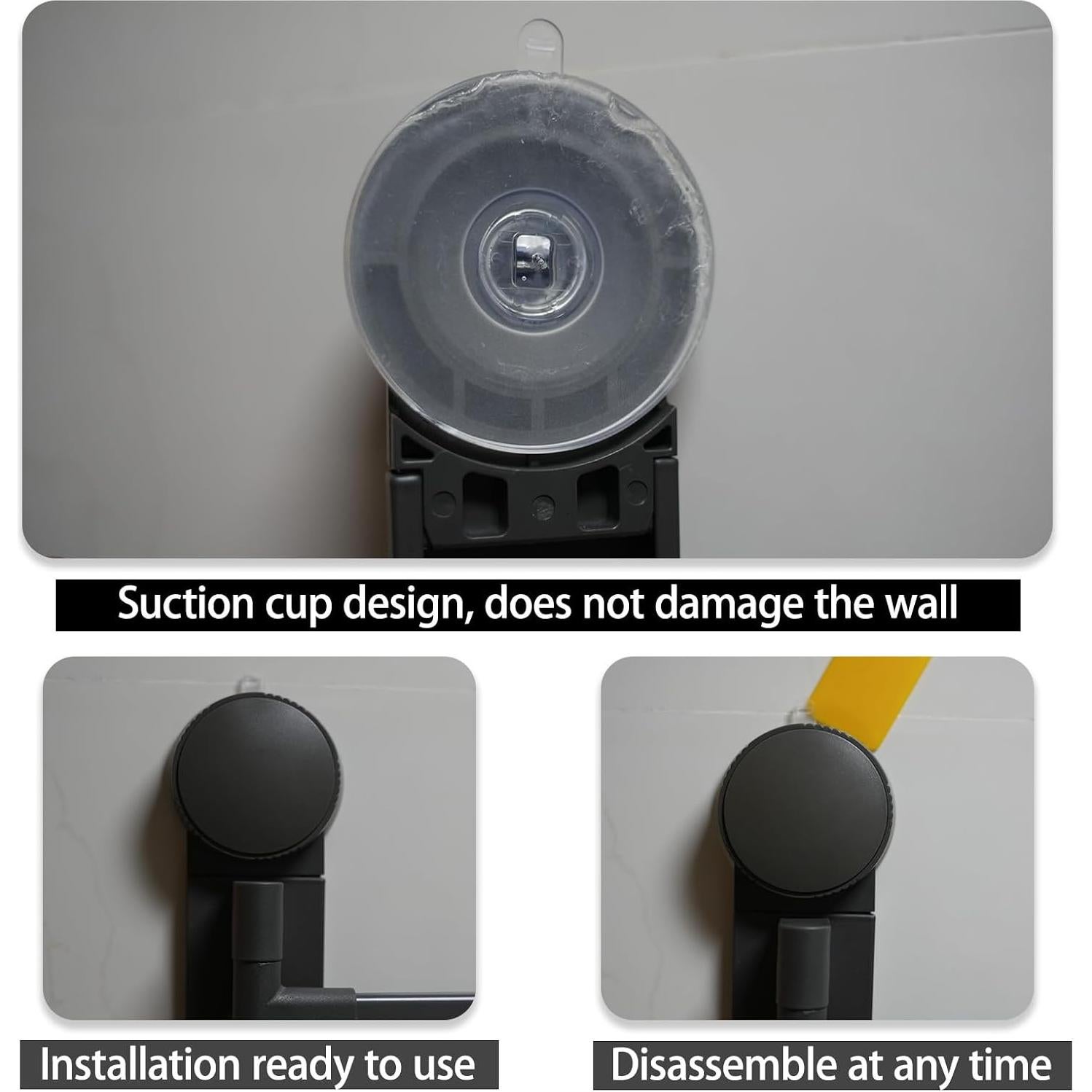 Soporte para Toallas con Ventosa FCWVP - Plegable Gris