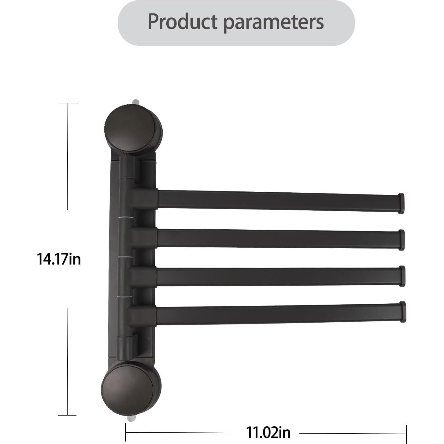 Soporte para Toallas con Ventosa FCWVP - Plegable Gris