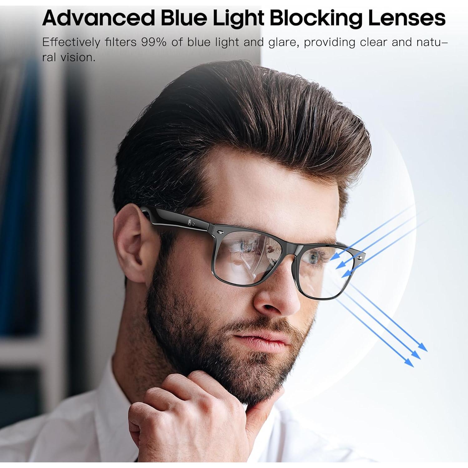 Gafas Inteligentes de Traducción AI Hellibito - Bluetooth 6.0 UV400